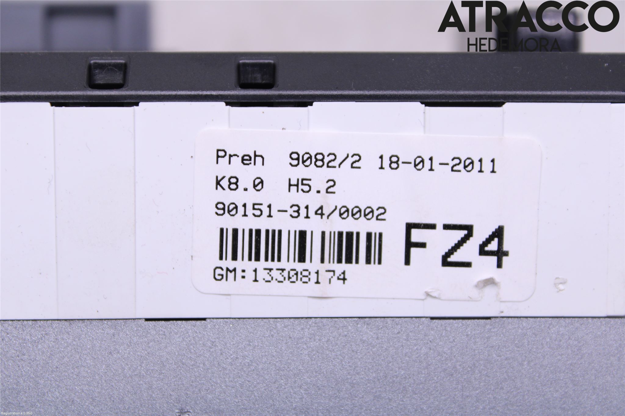 Opel ASTRA H 04-12 Ac Styrenhet Ac Manöveren