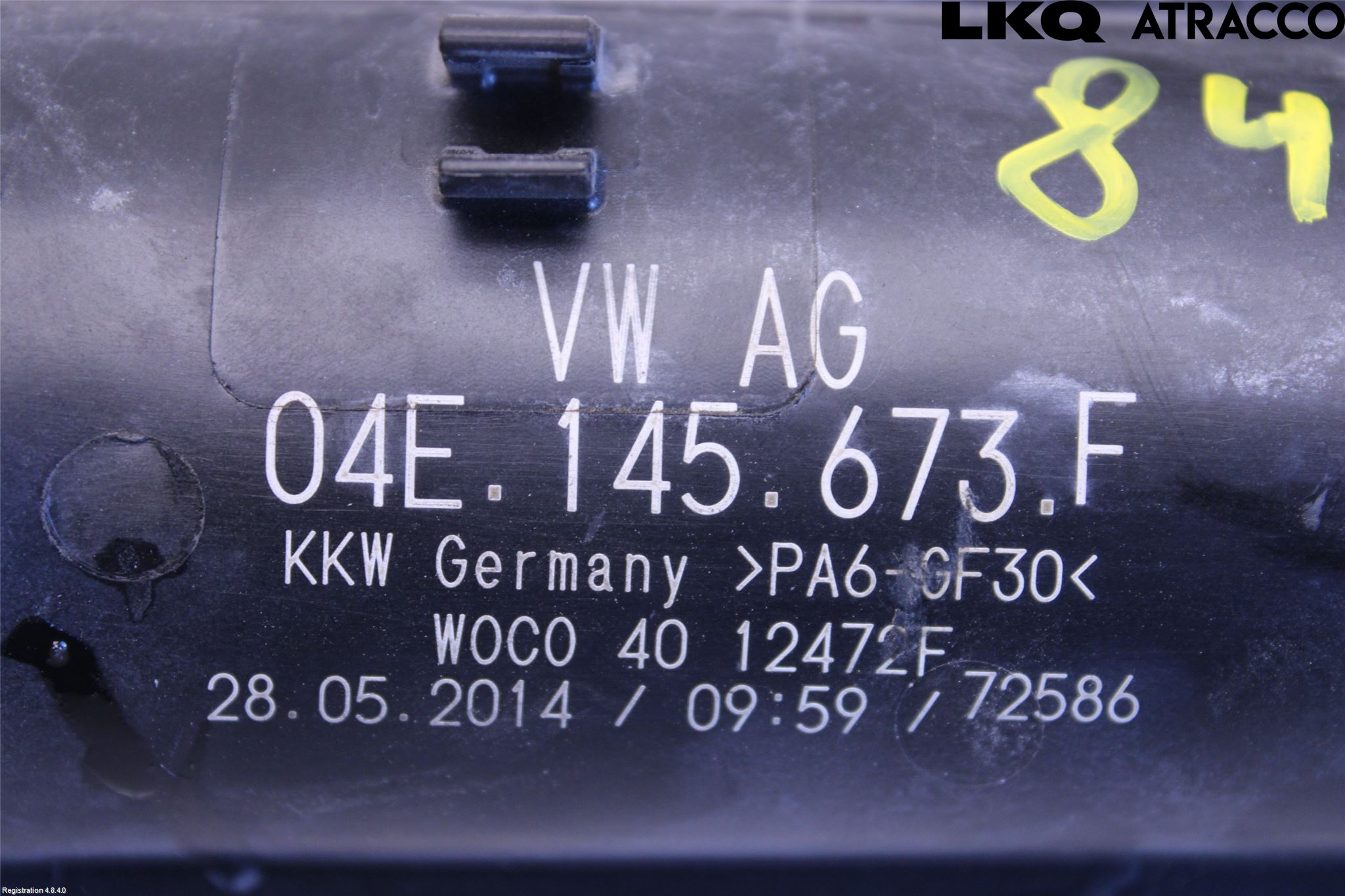 Volkswagen VW GOLF / E-GOLF VII 13-20 Laddluft-Intercoolerrör