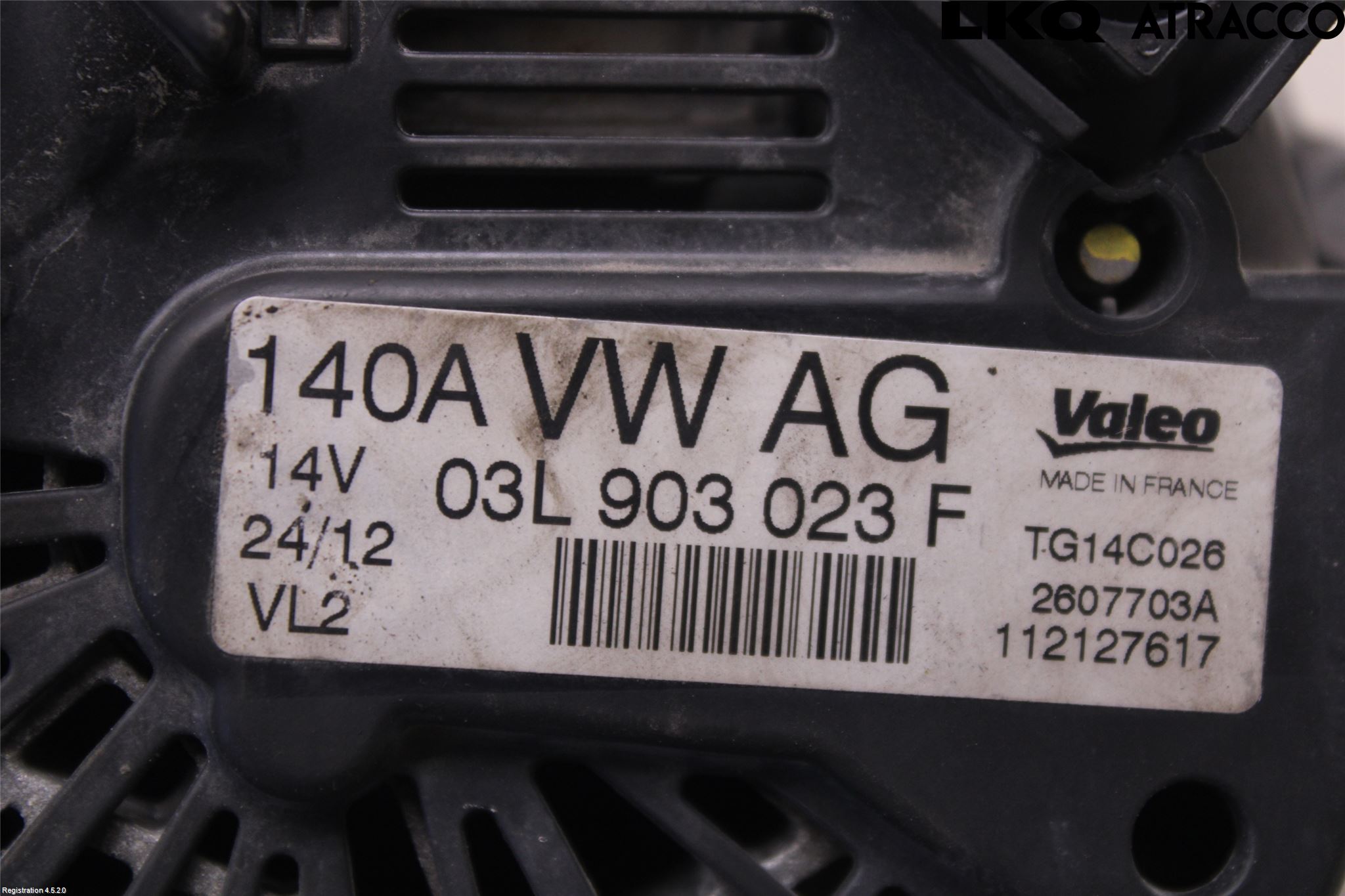 Volkswagen VW GOLF PLUS/CROSS GOLF 04-14 Generator