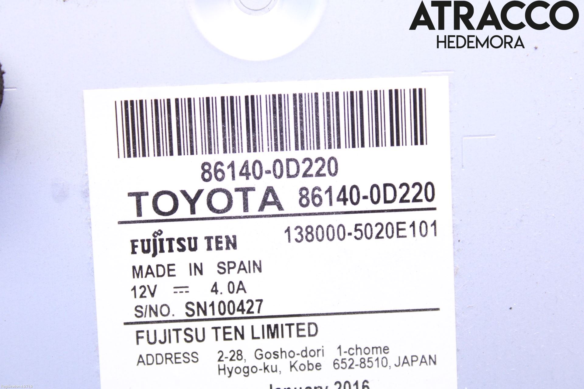 Toyota YARIS XP130 15-20 Cd Radio - Multimediapanel