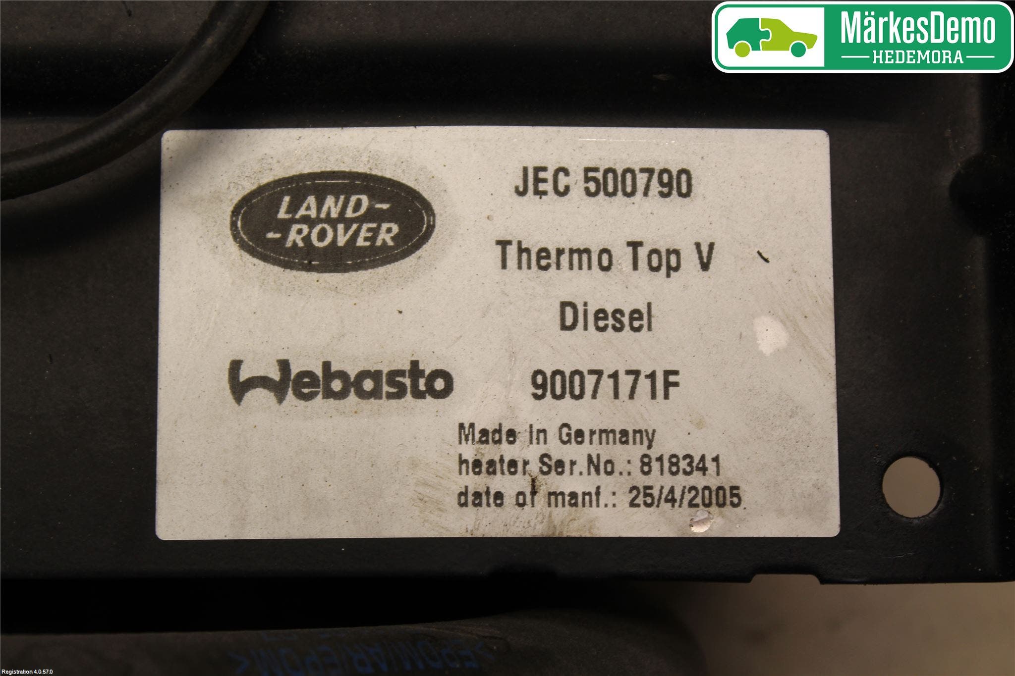 Landrover LAND ROVER DISCOVERY 3 05-09 Dieselvärmare