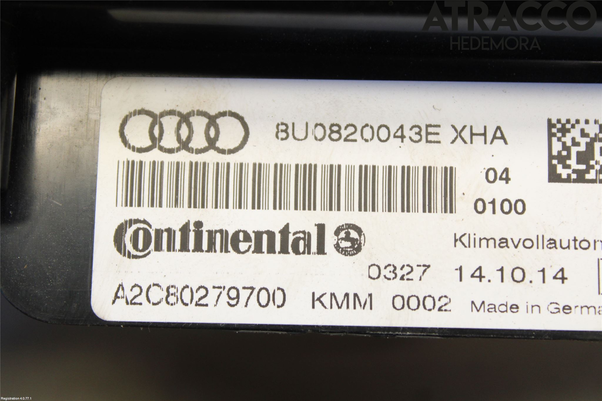 Audi Q3 8U 12-18 Ac Styrenhet Ac Manöveren