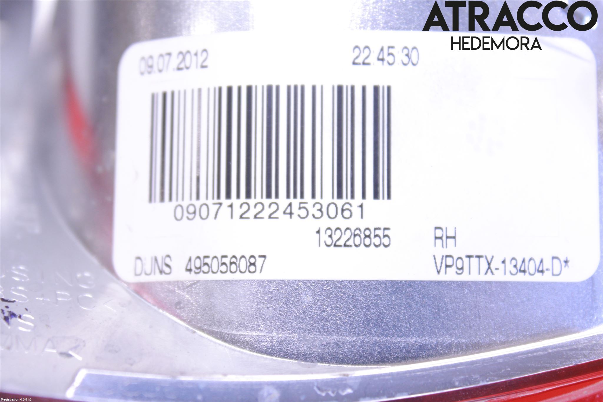 Opel INSIGNIA 09-16 Dimljus/Reflex Bak