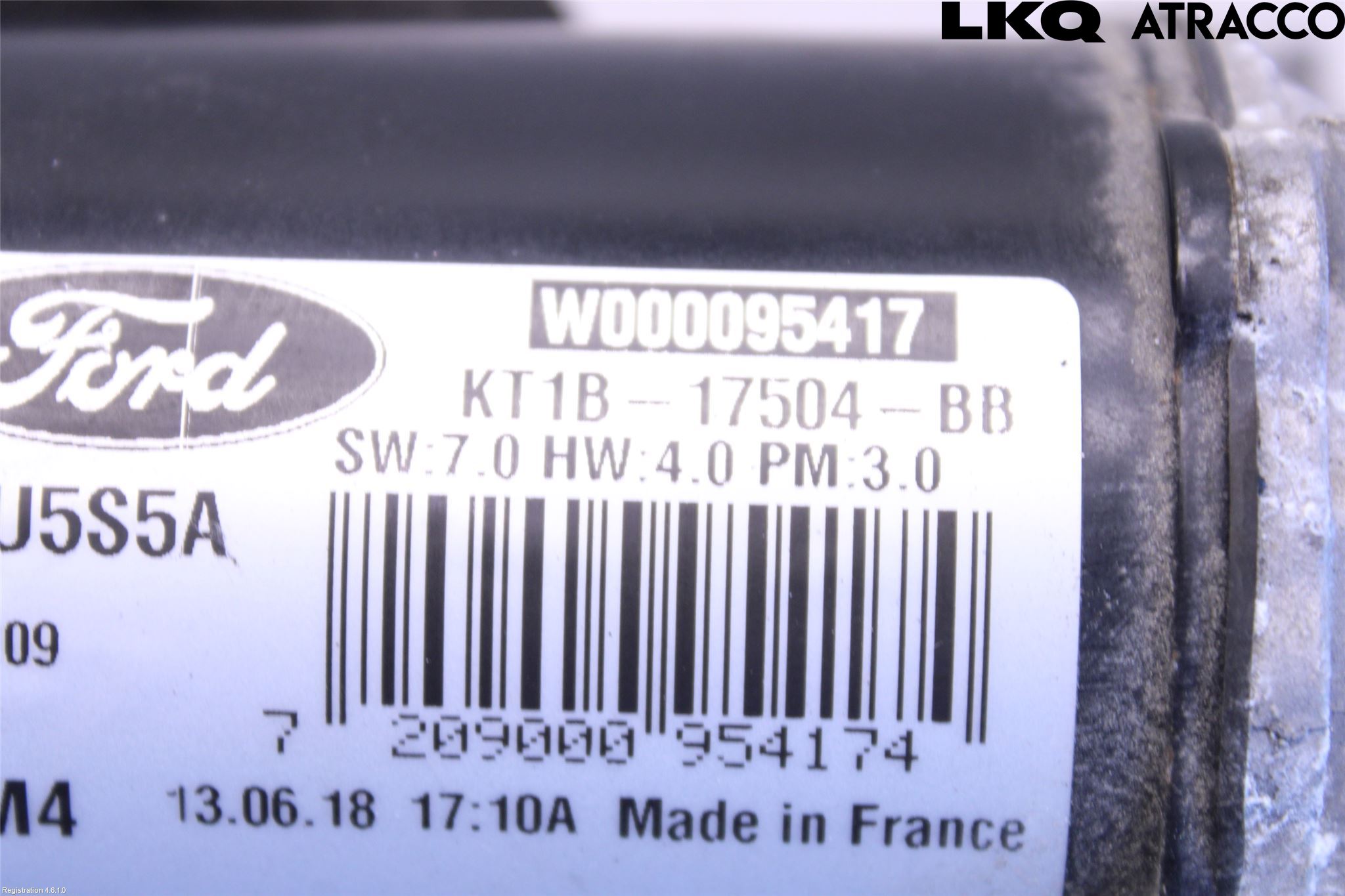 Ford TRANSIT/TOURNEO CONNECT 13-22 Torkarmotor Vindruta