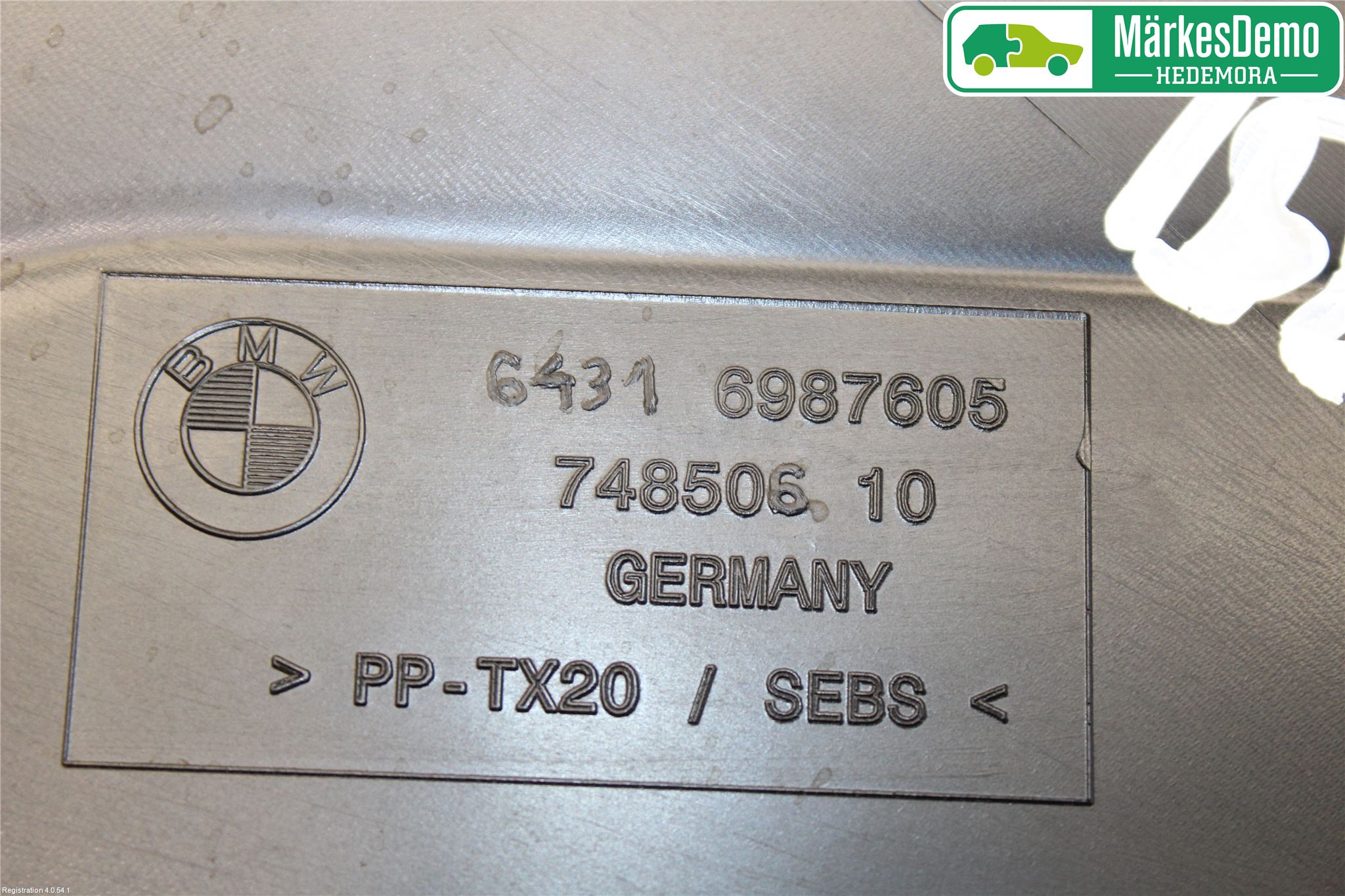 BMW 5 F10/F11/F18 09-17 Torpedplåt-Torpedplast