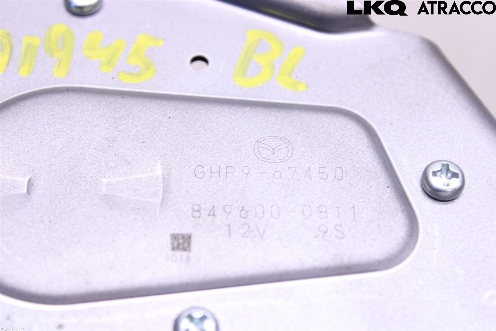 Mazda 6 13- Torkarmotor Baklucka