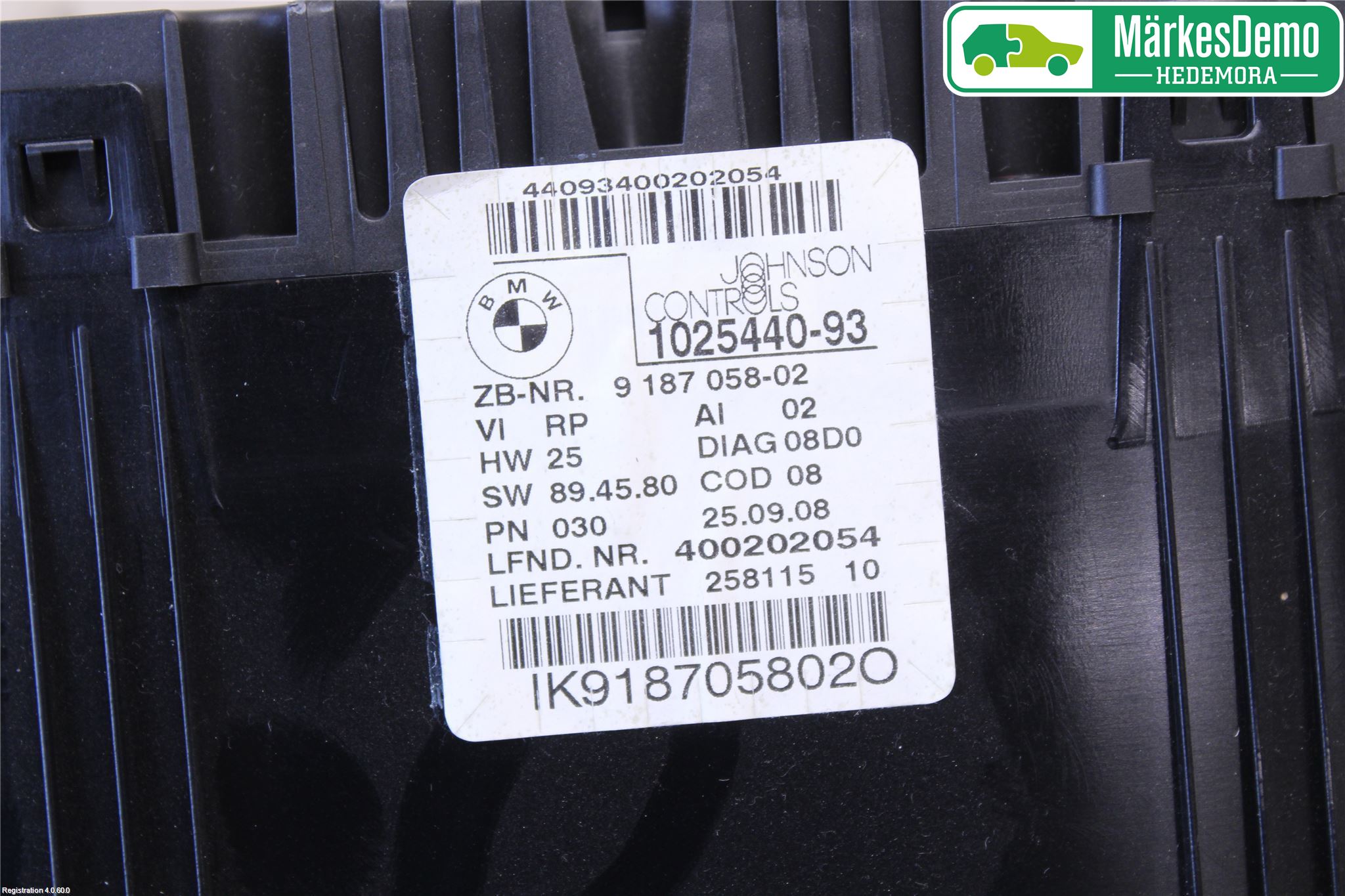 BMW 3 E90/91 SED/TOU 05-12 Instrument Komb