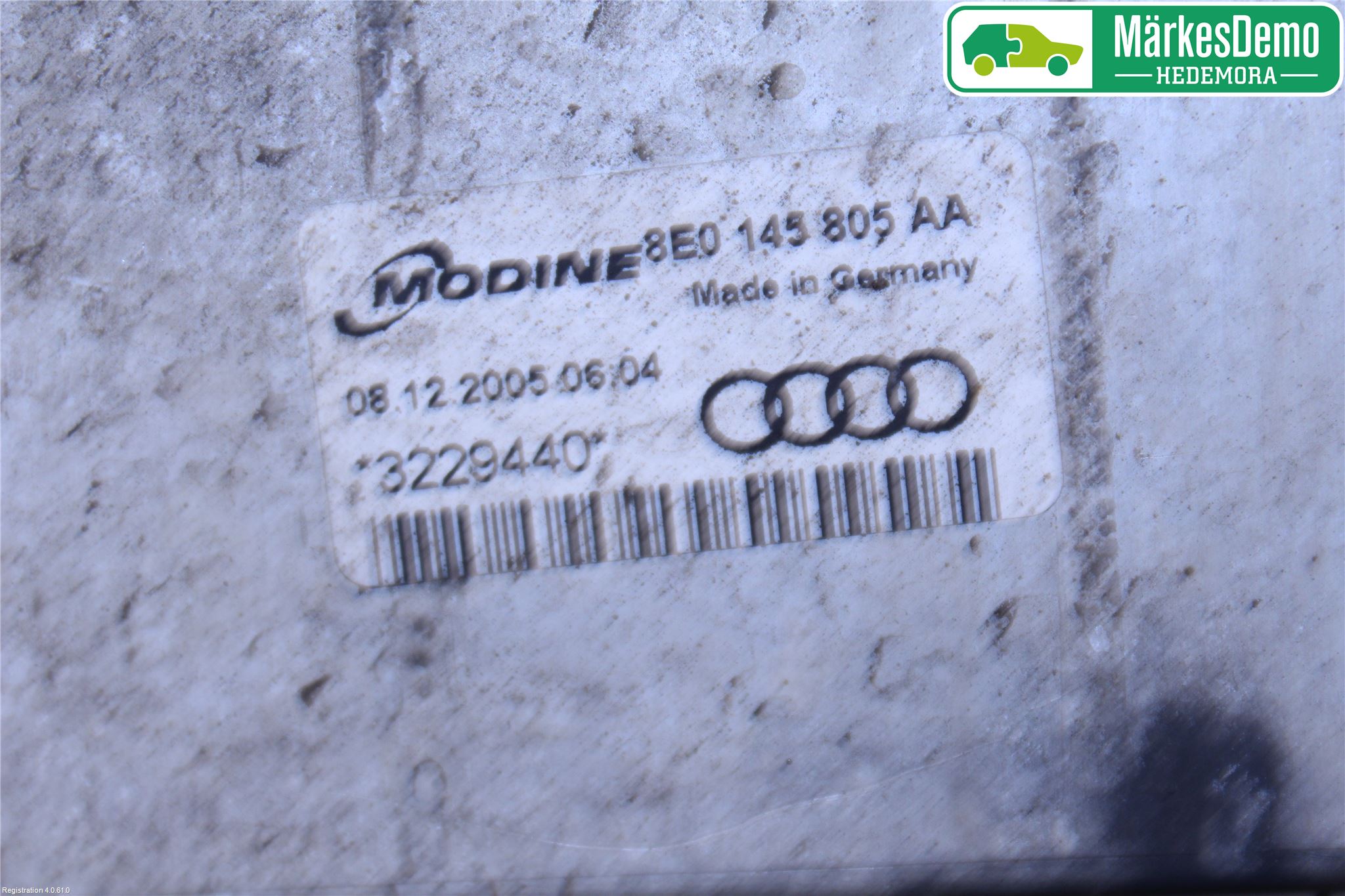 Audi A4/S4 05-07 Laddluft-Intercooler Kyl