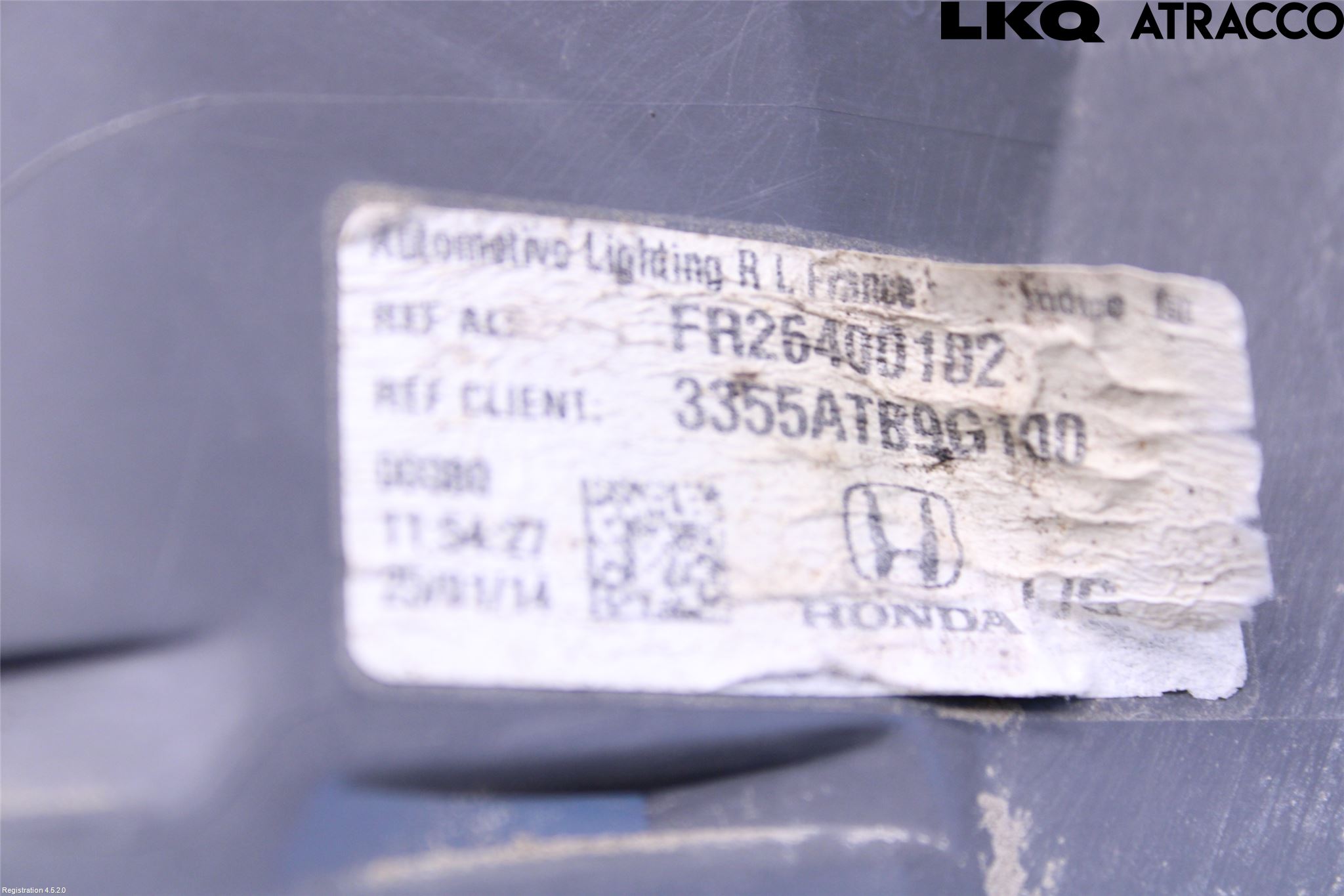 Honda CIVIC 12-16 Bakljus Vänster