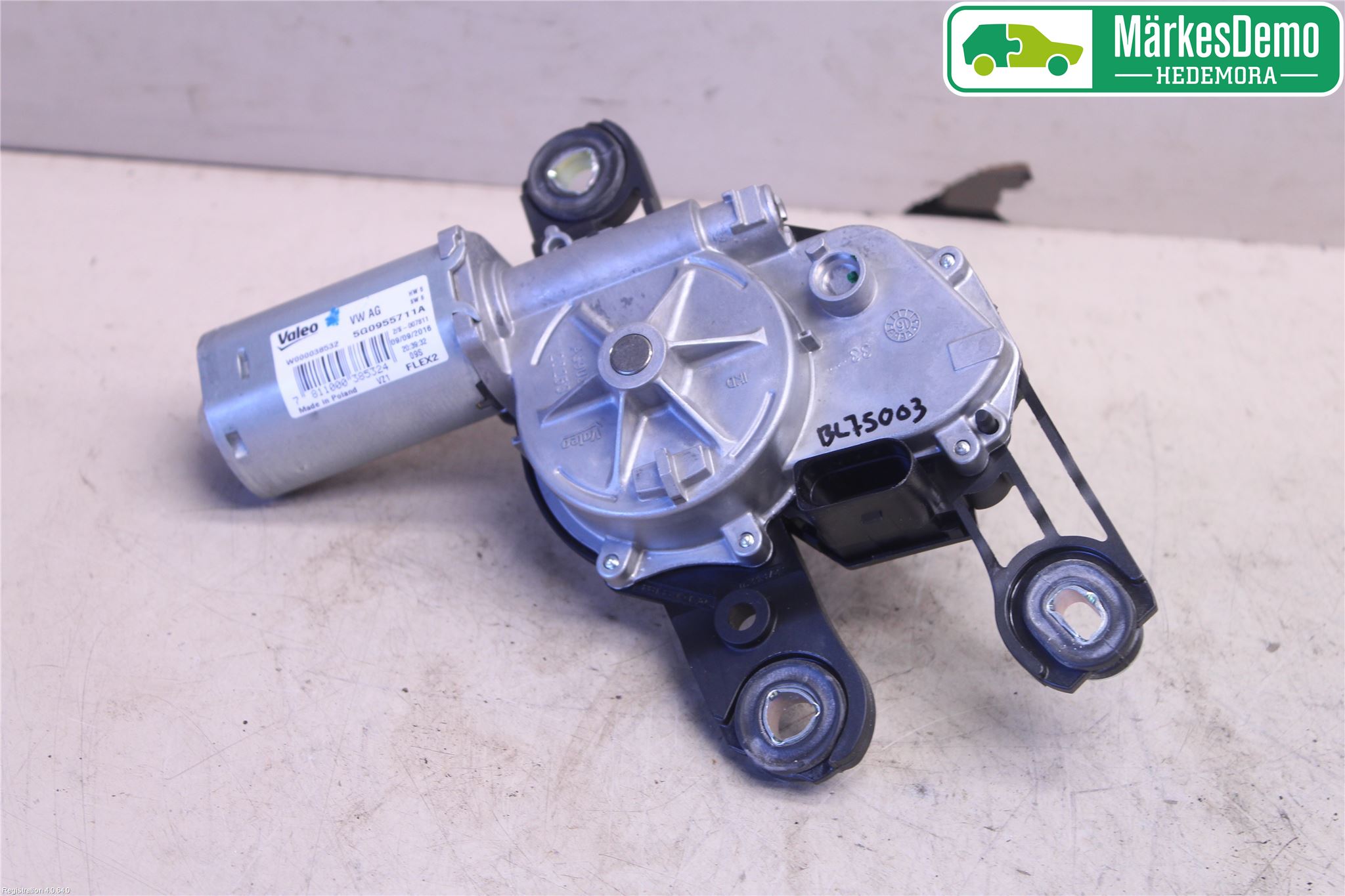 Volkswagen VW GOLF / E-GOLF VII 13-20 Torkarmotor Baklucka
