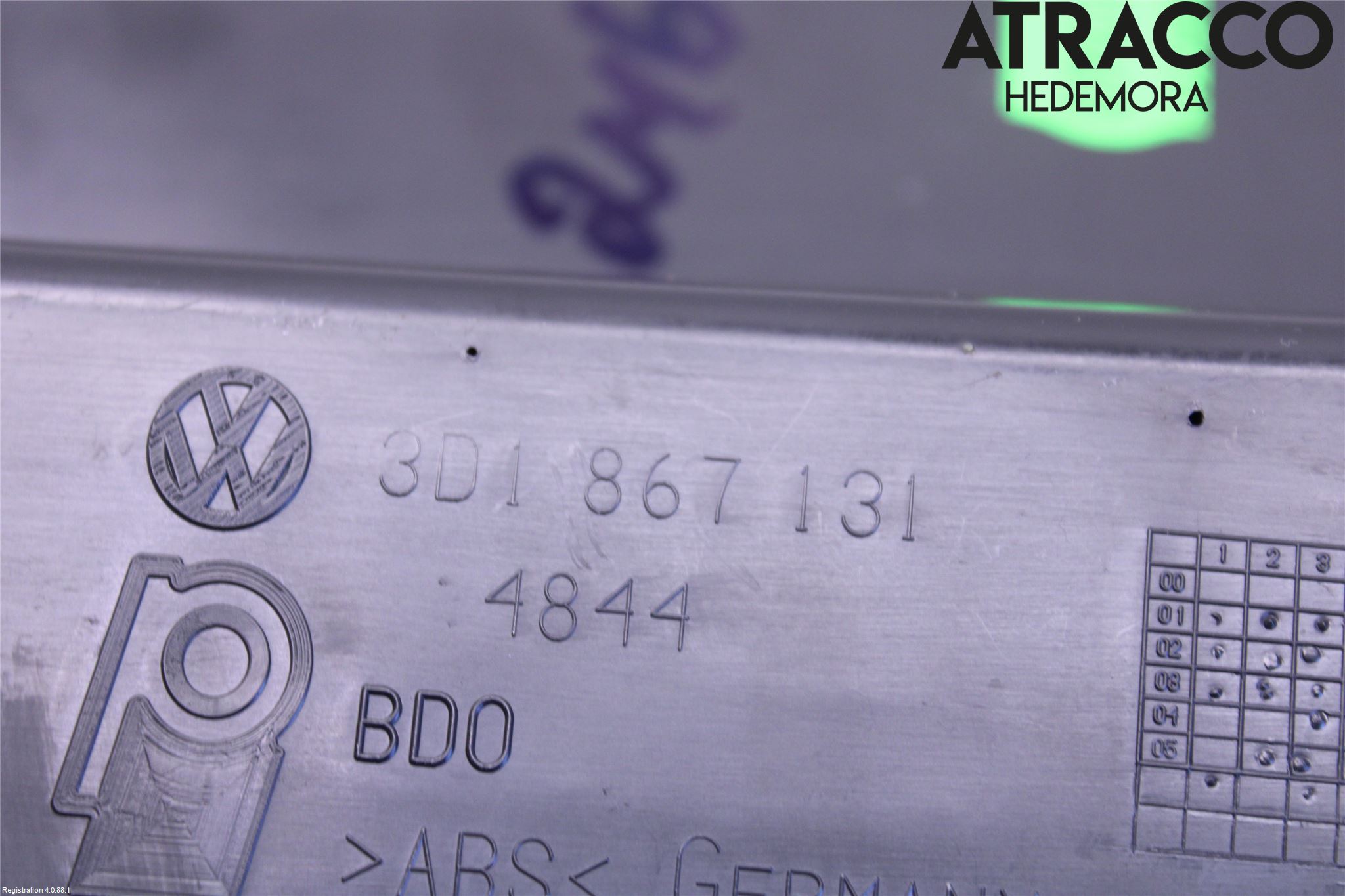 Volkswagen VW PHAETON Dörrfack