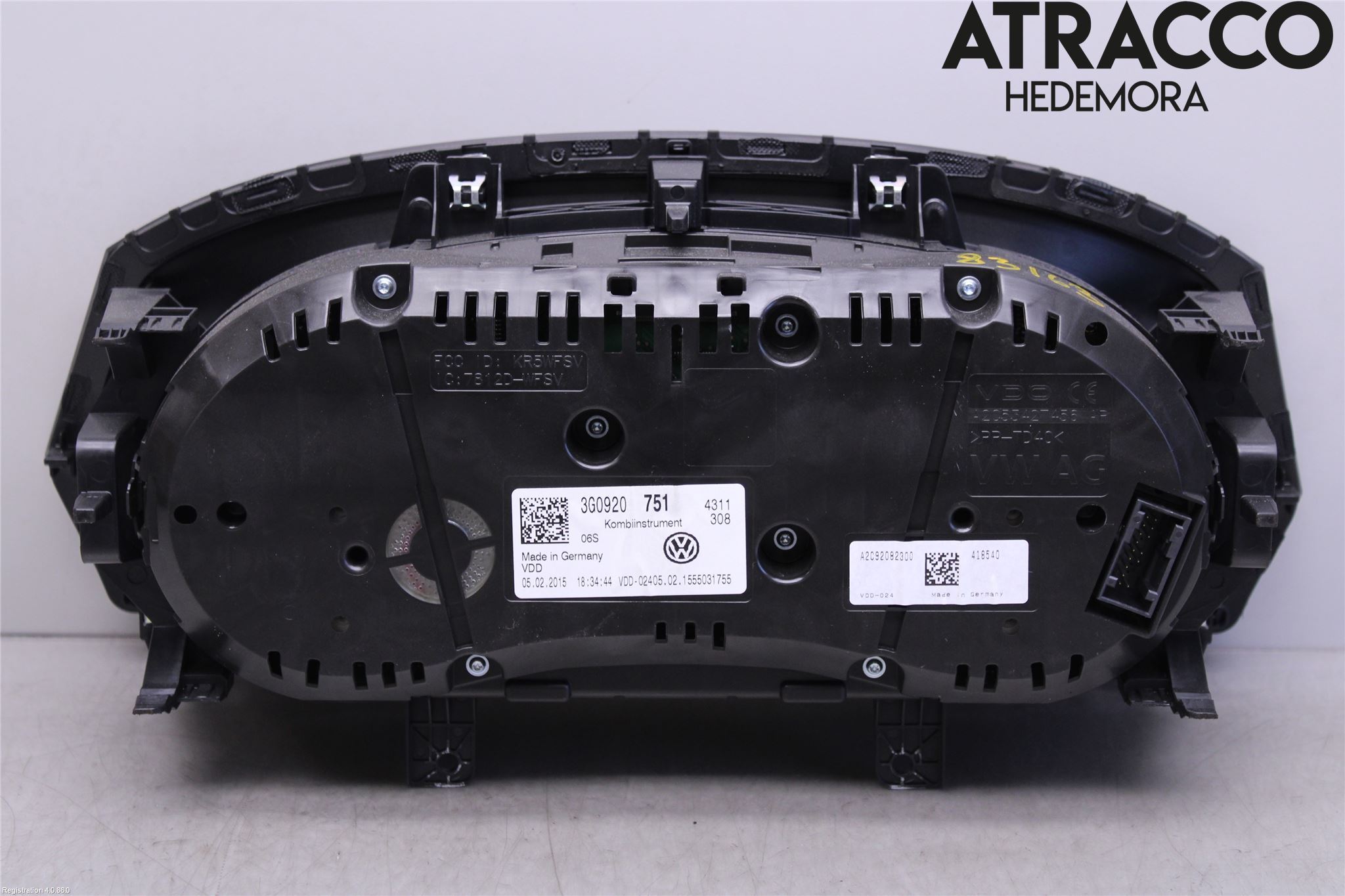 Volkswagen VW PASSAT 15-19 Instrument Komb