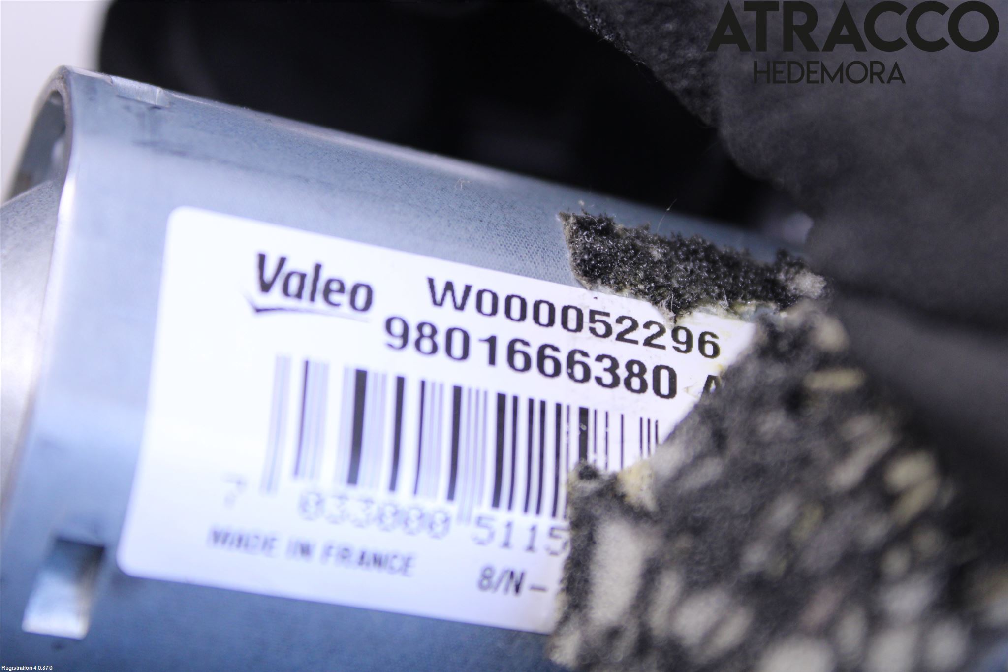 Citroen C4 CACTUS 14-20 Torkarmotor Baklucka