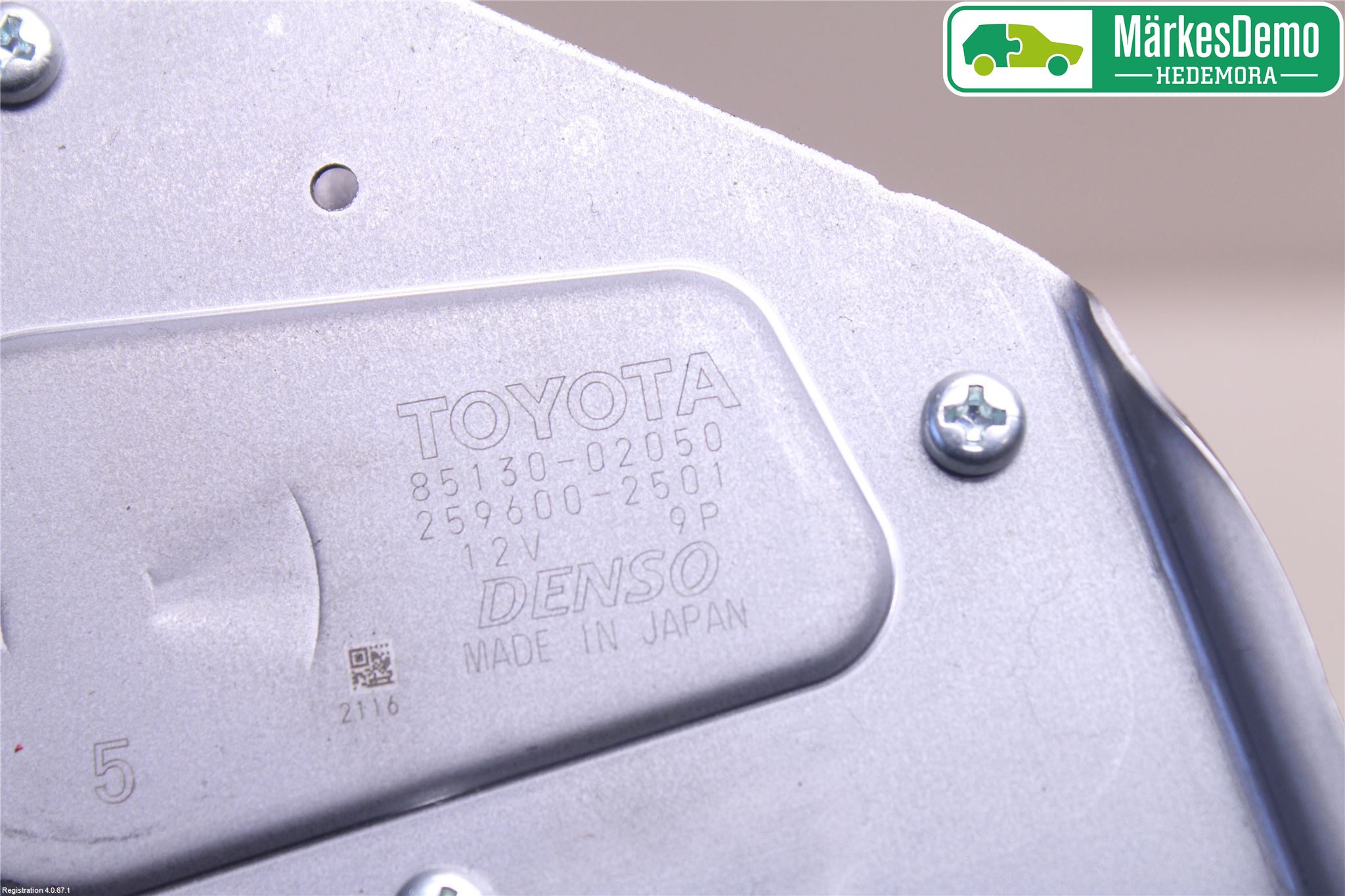 Toyota AURIS 13-19 Torkarmotor Baklucka