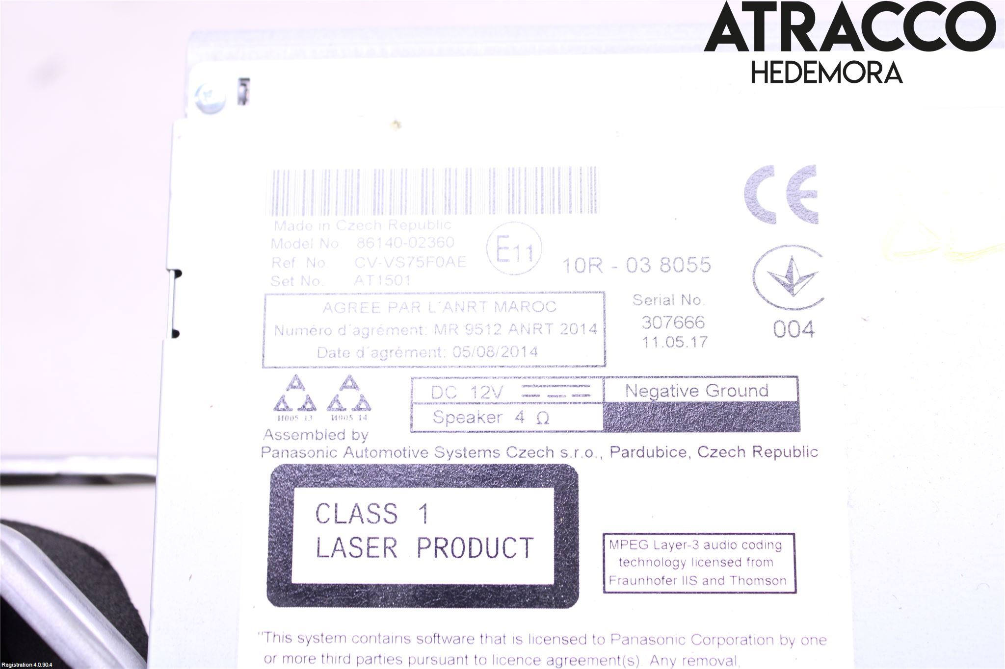 Toyota AURIS 13-19 Cd Radio - Multimediapanel