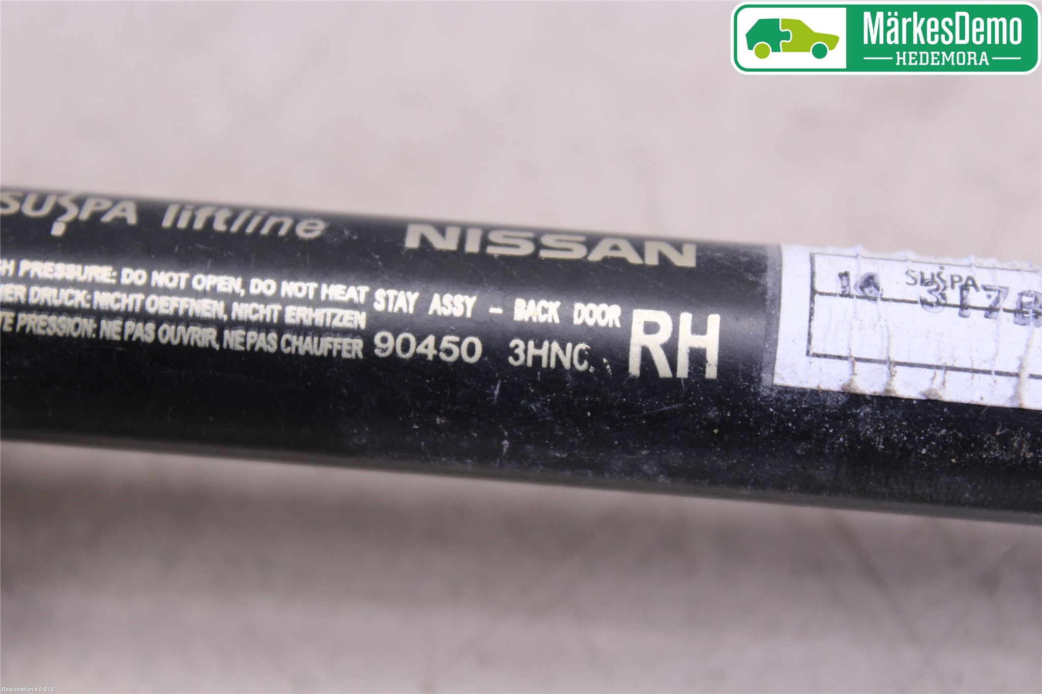 Nissan MICRA 11-16 Gasfjäder Baklucka