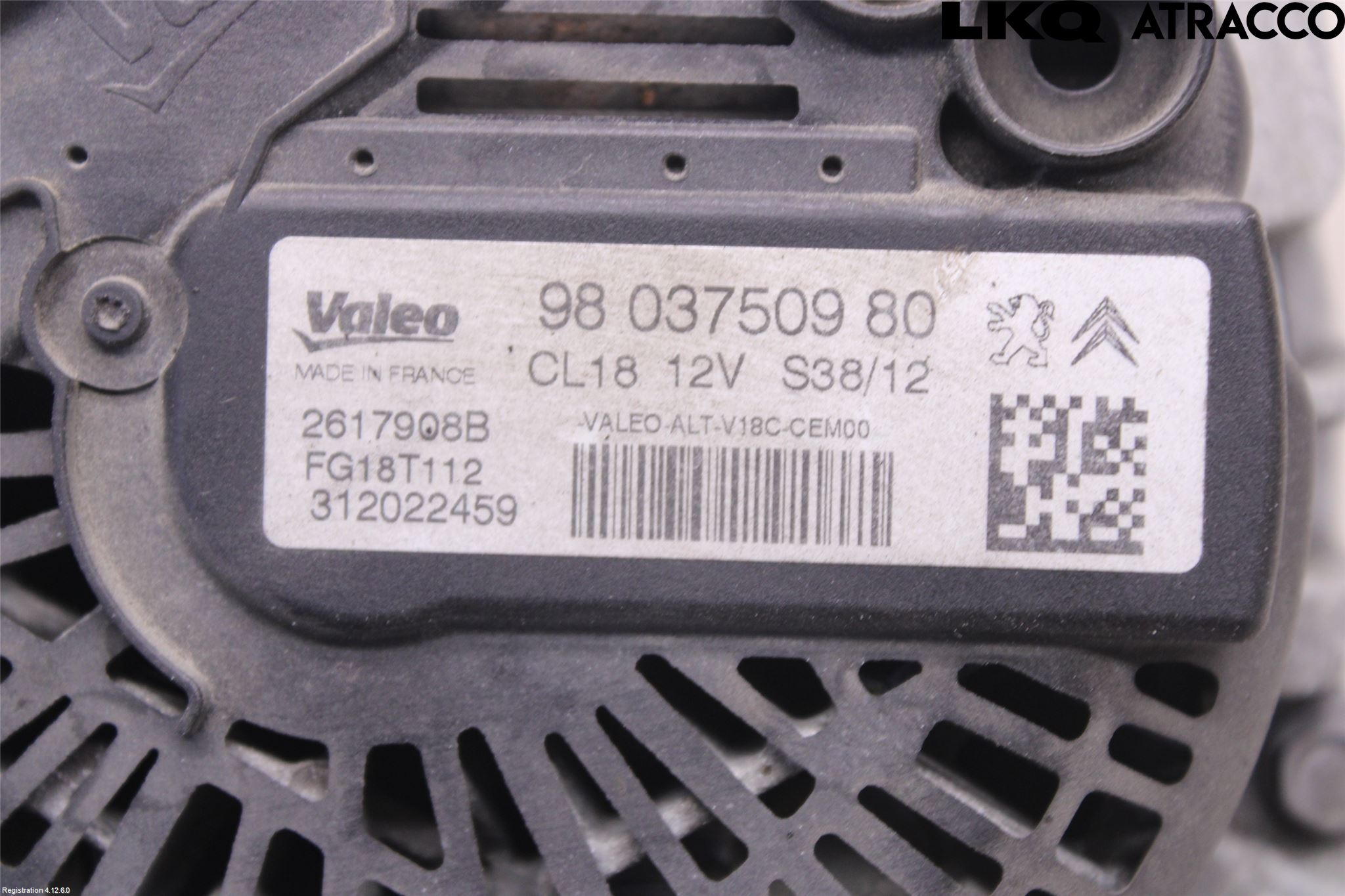 Peugeot 508 11-18 Generator