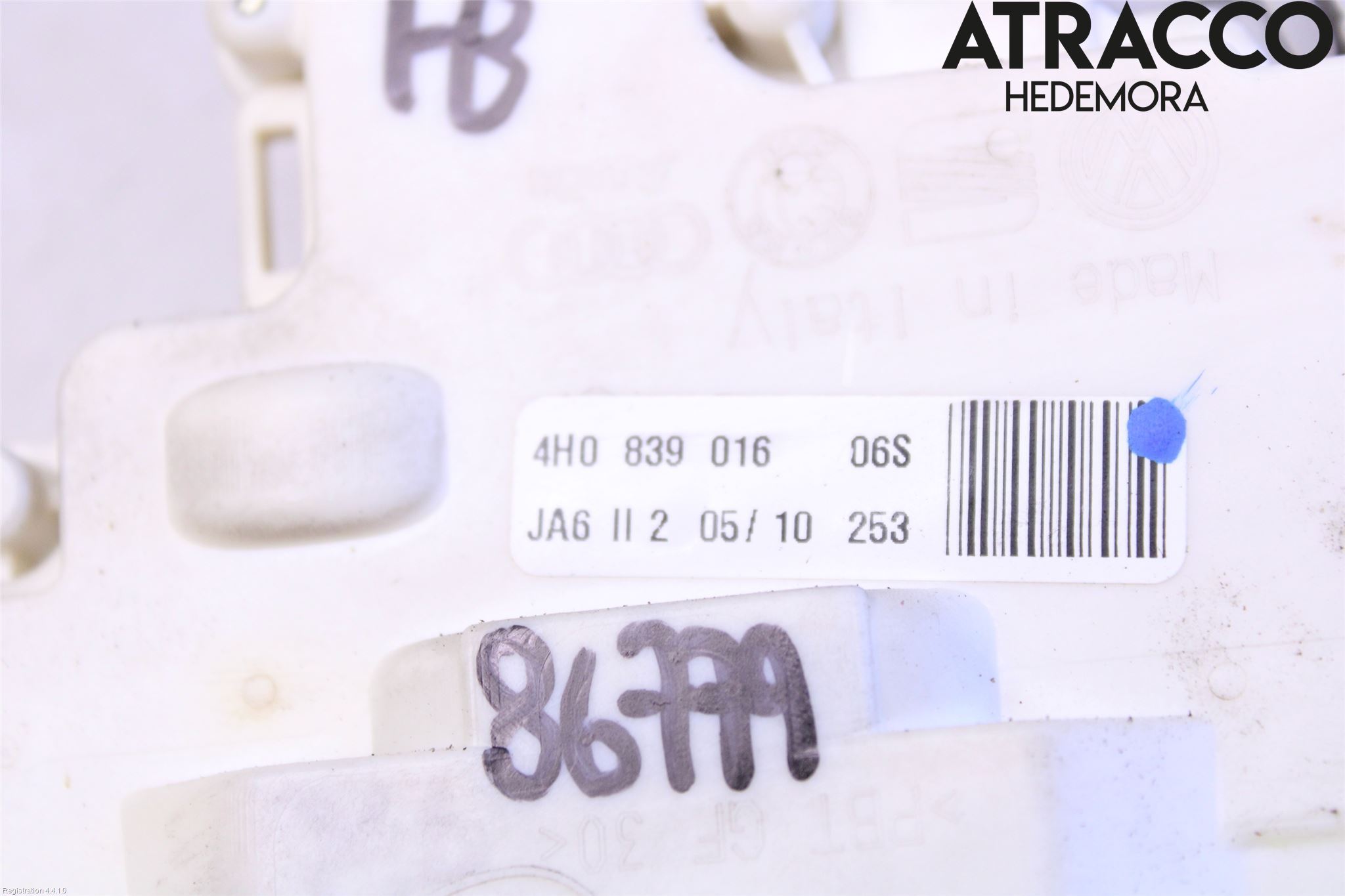 Audi A8/S8 4H 10-17 Låskista-Dörrlås