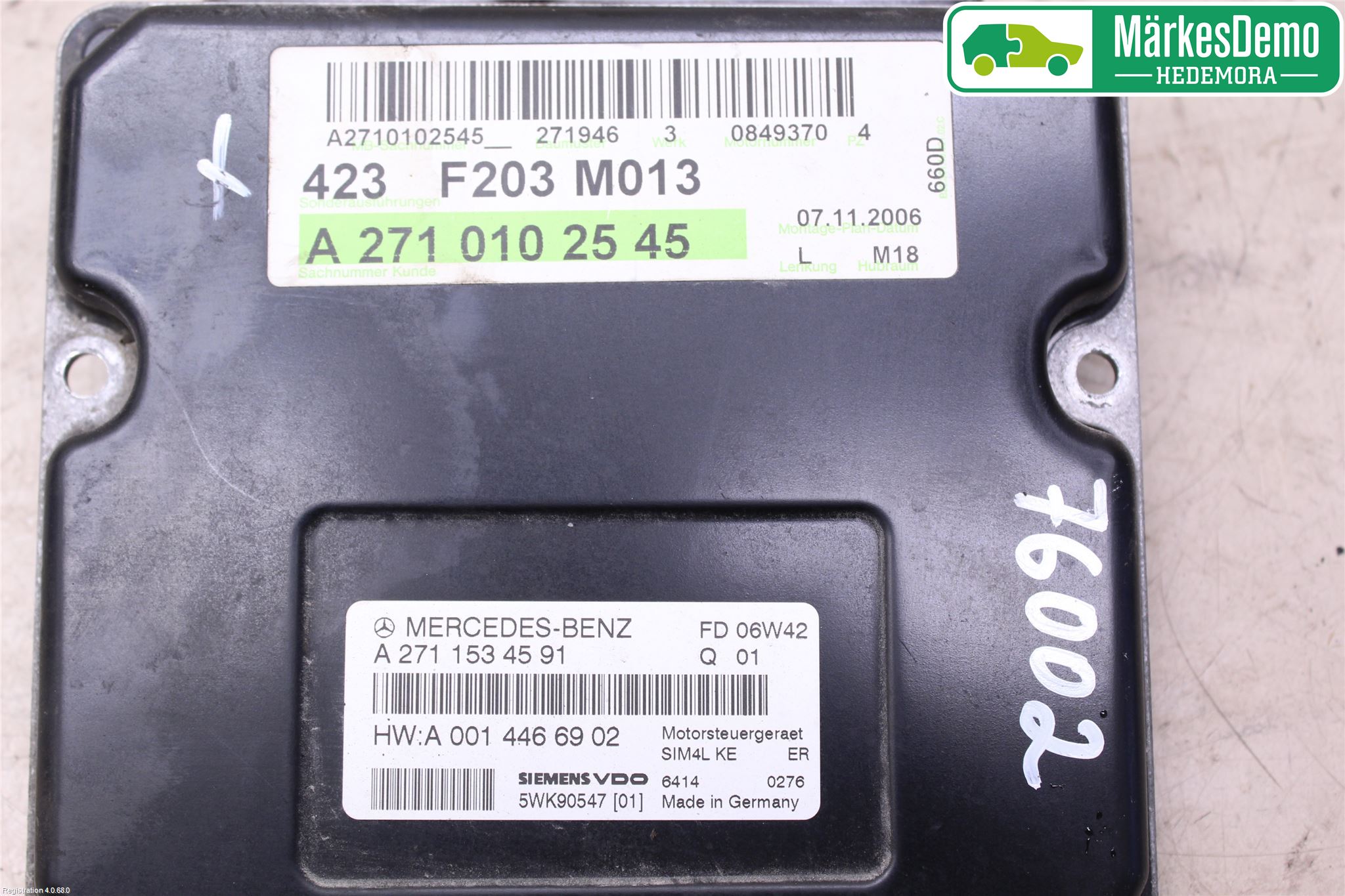 Mercedes-Benz MB C (203) 00-07 Styrenhet Insprut Bensin