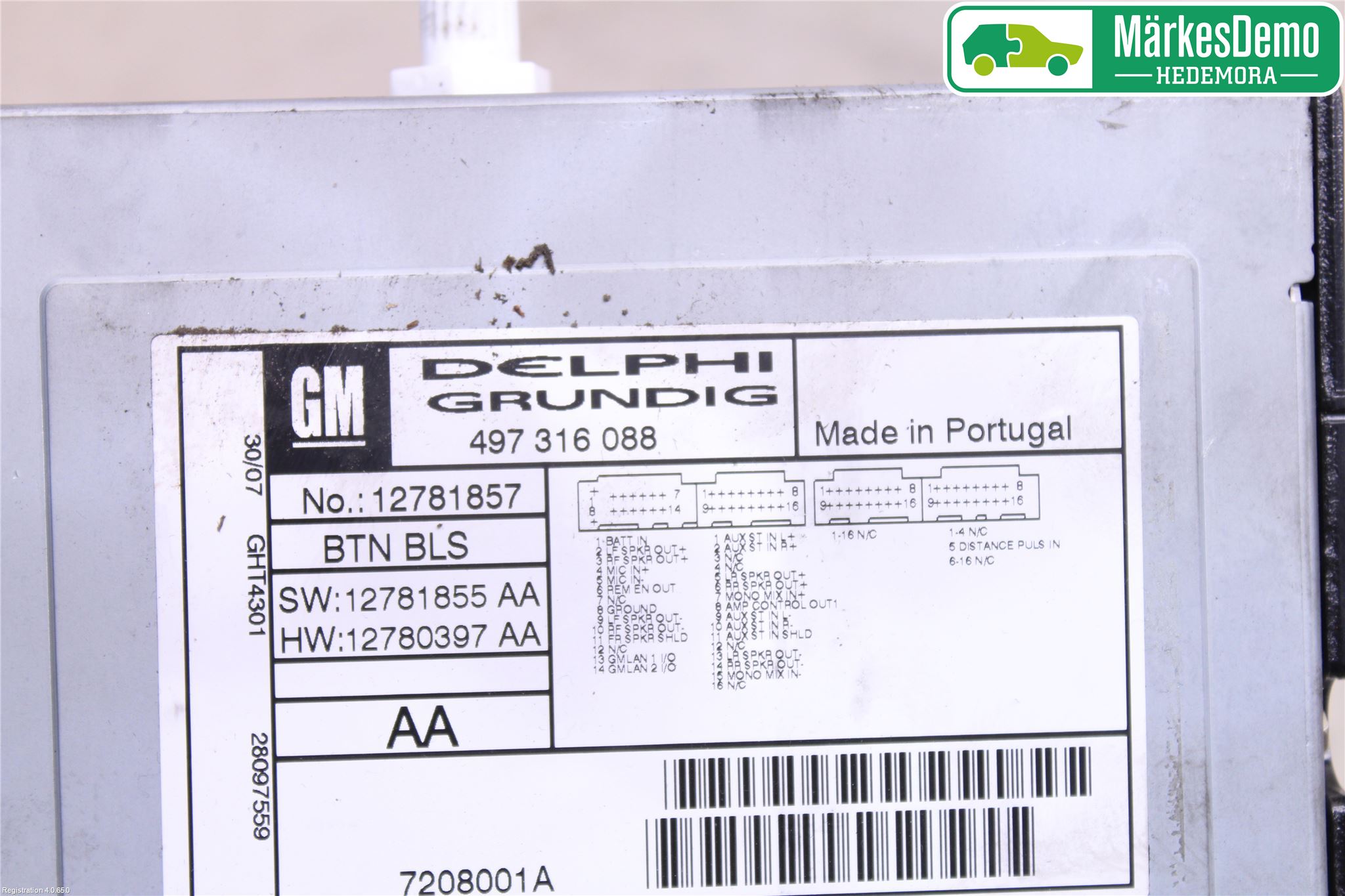 Cadillac BLS Cd Radio - Multimediapanel