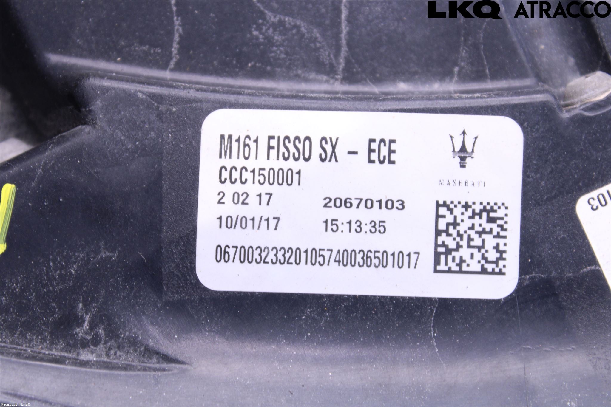 Maserati LEVANTE 16- Bakljus Vänster