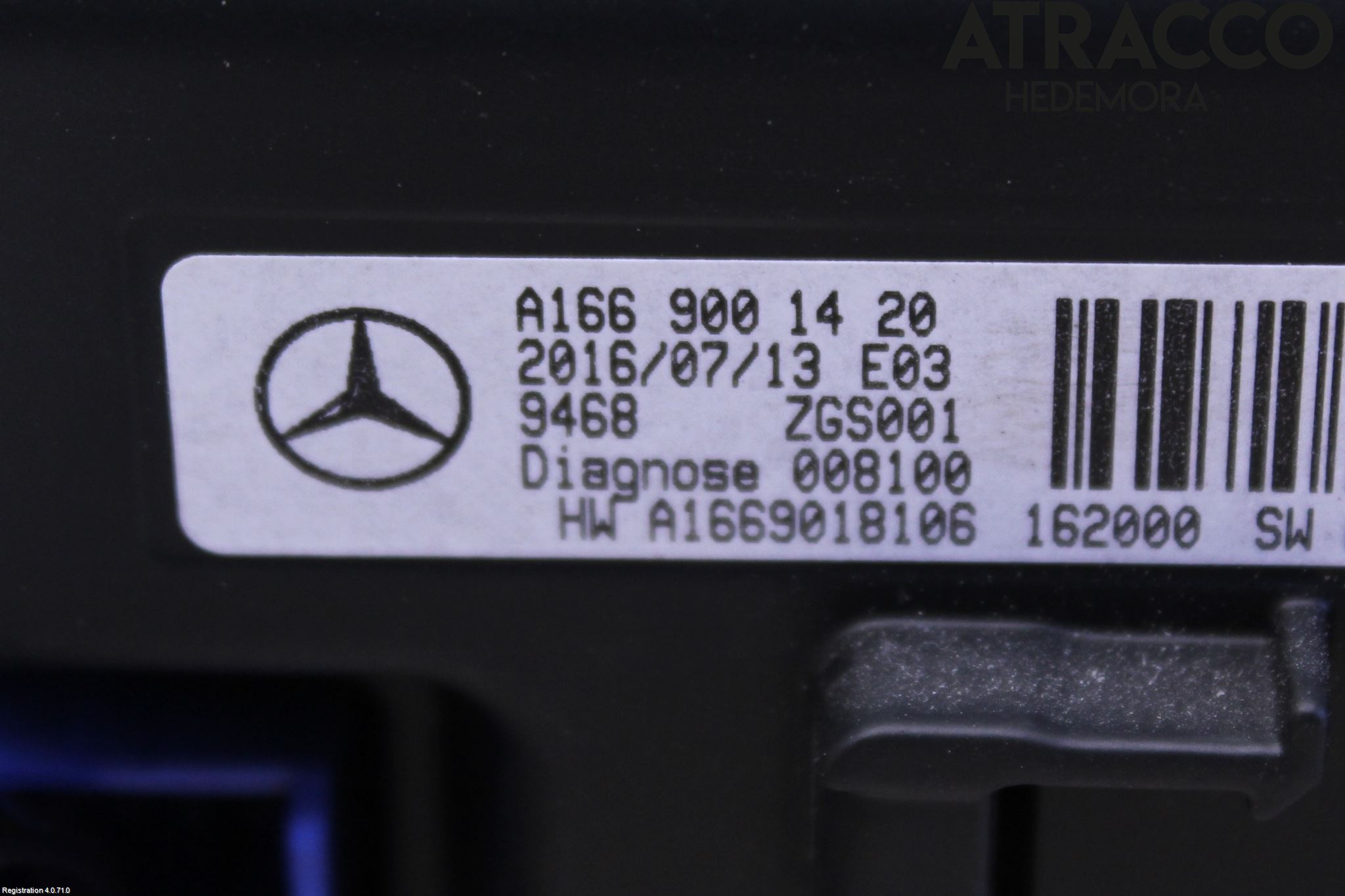 Mercedes-Benz MB A-KLASS (W176) 13-18 Multifunktionsdisplay