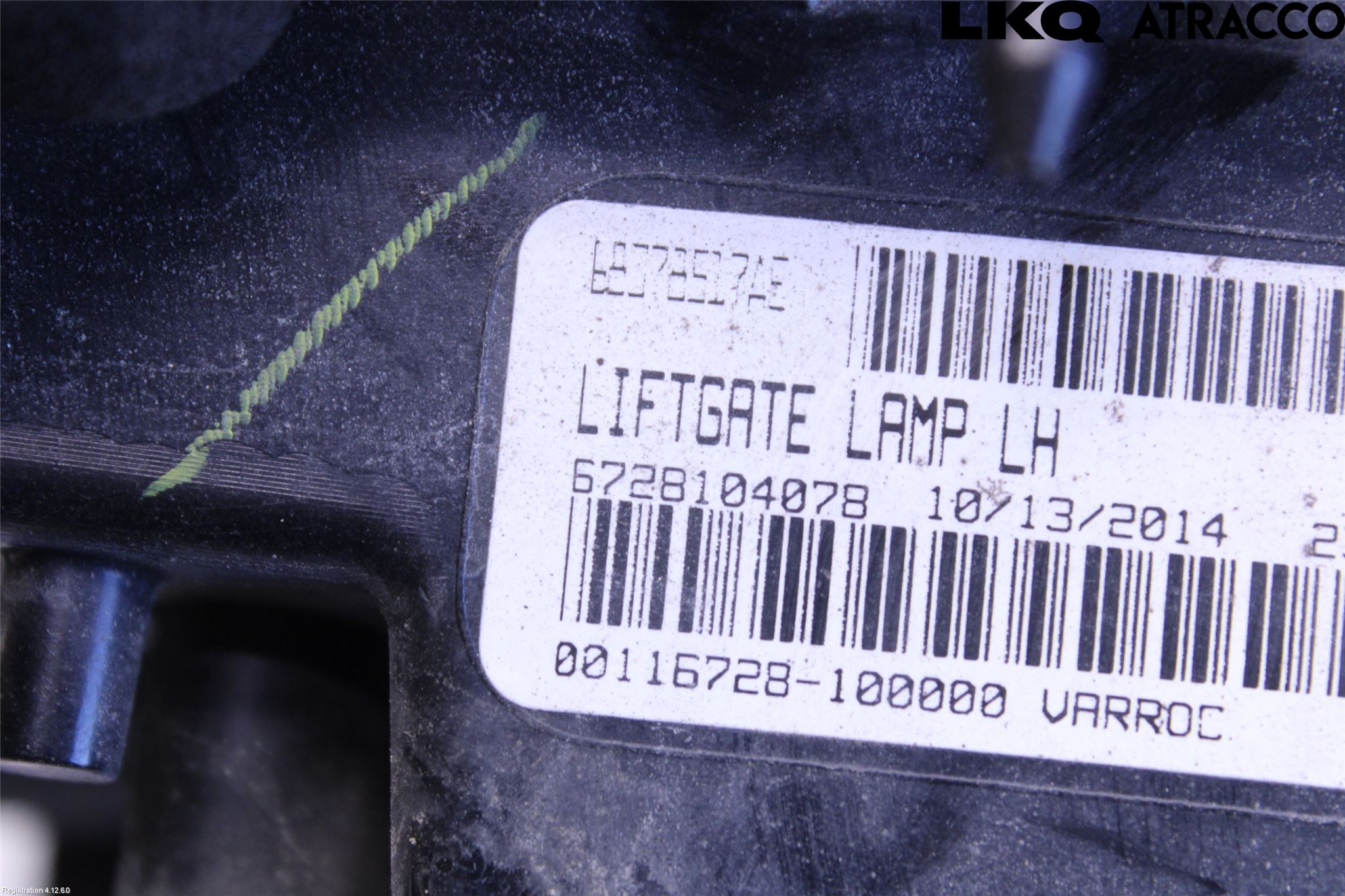 Fiat FREEMONT Bakljus Lucka Vä