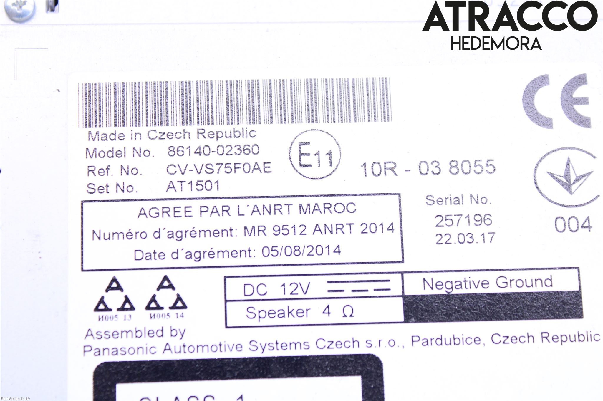 Toyota AURIS 13-19 Cd Radio - Multimediapanel