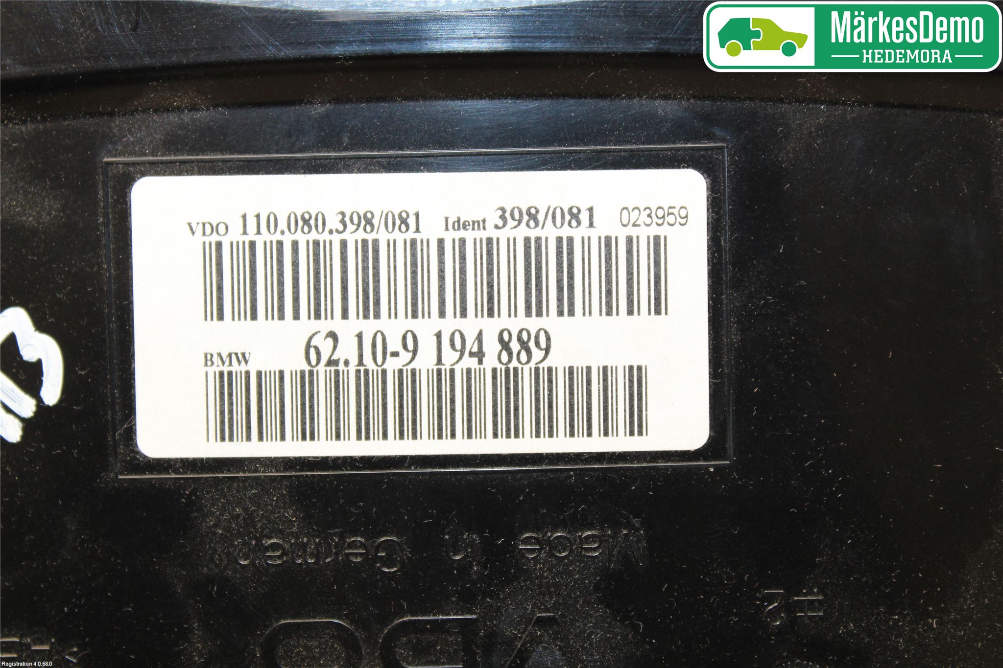 BMW 5 E60/61 Sed/Tou 02-10 Instrument Komb