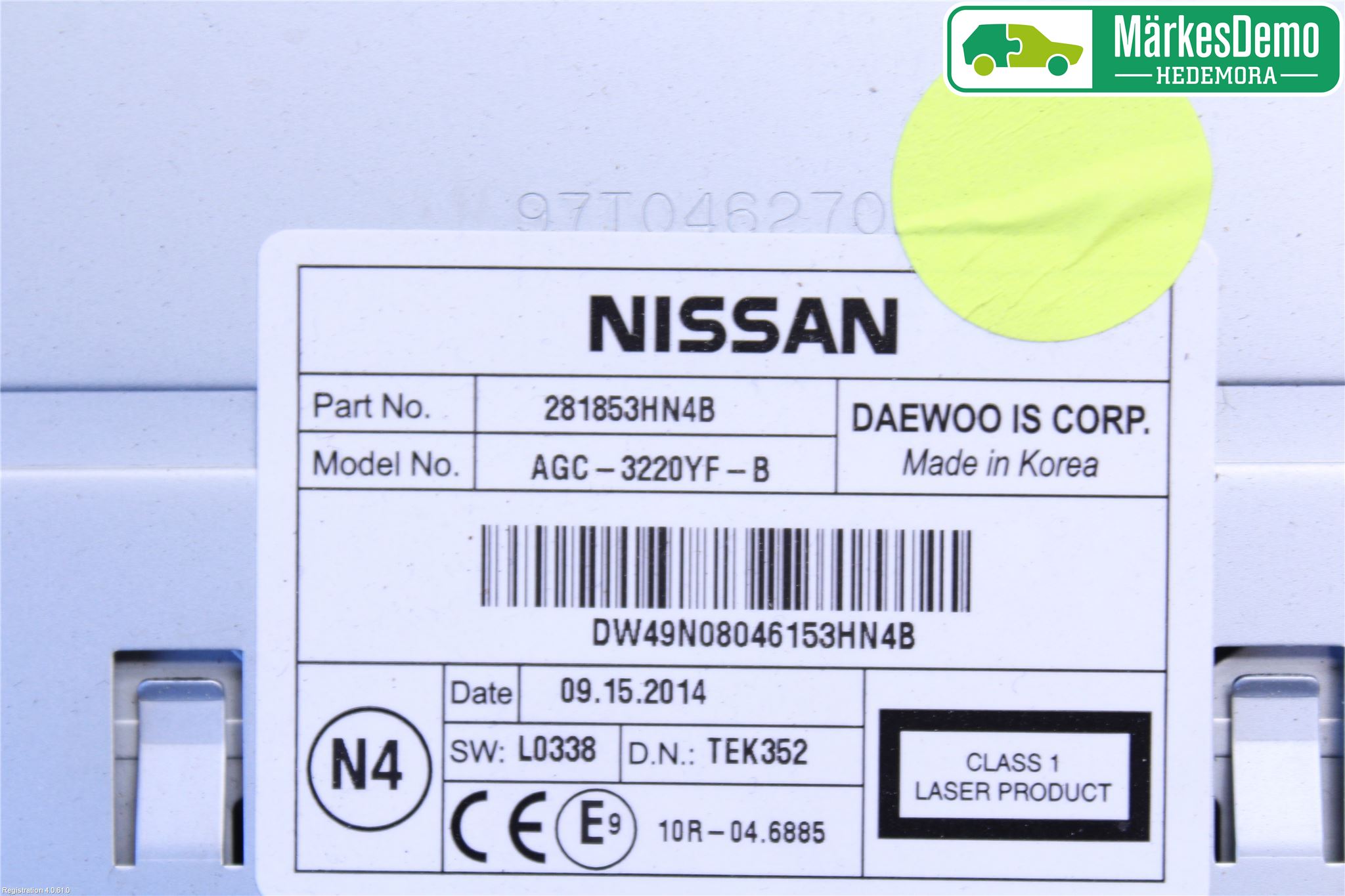 Nissan MICRA 11-16 Cd Radio - Multimediapanel