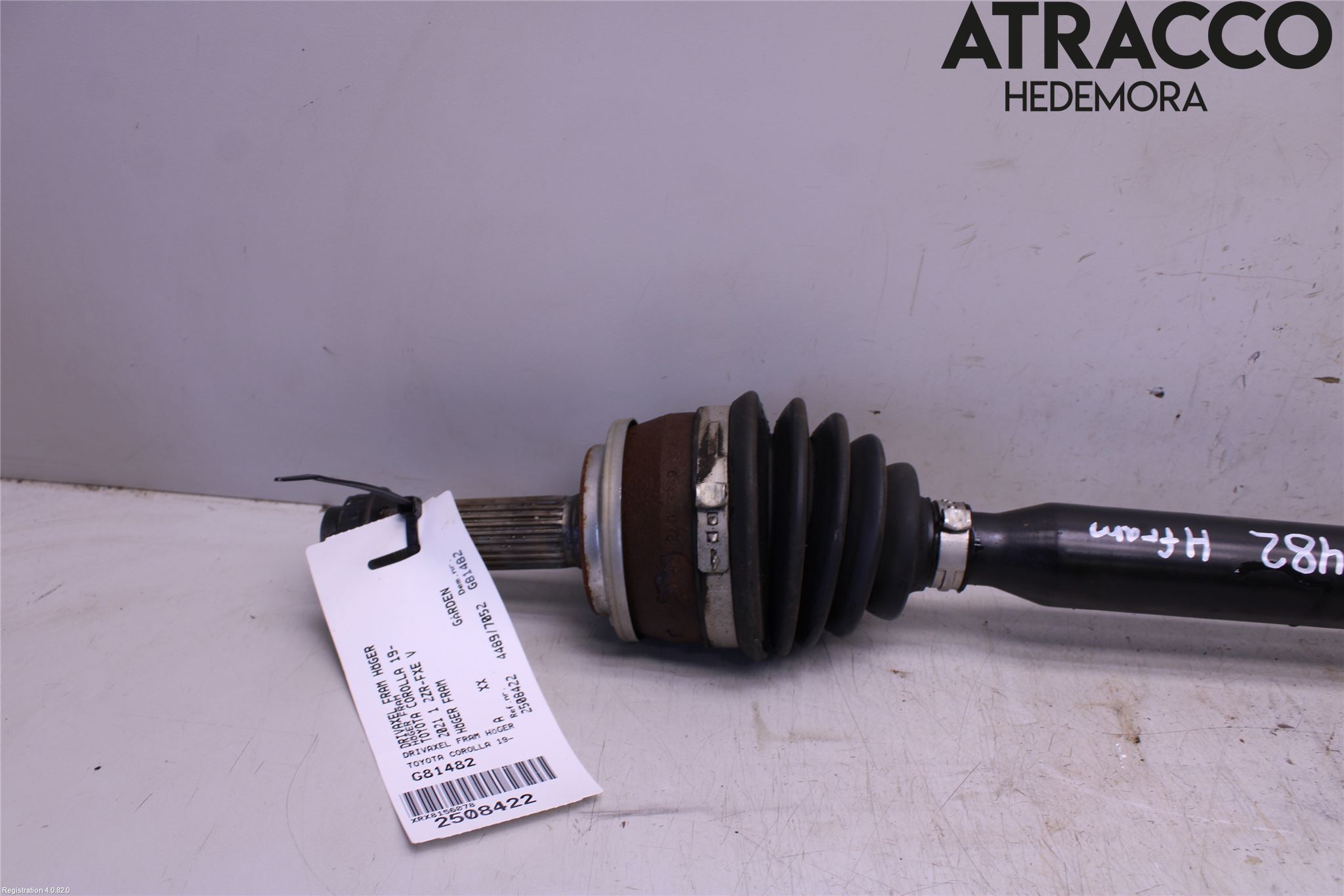 Toyota COROLLA 19- Drivaxel Fram Höger