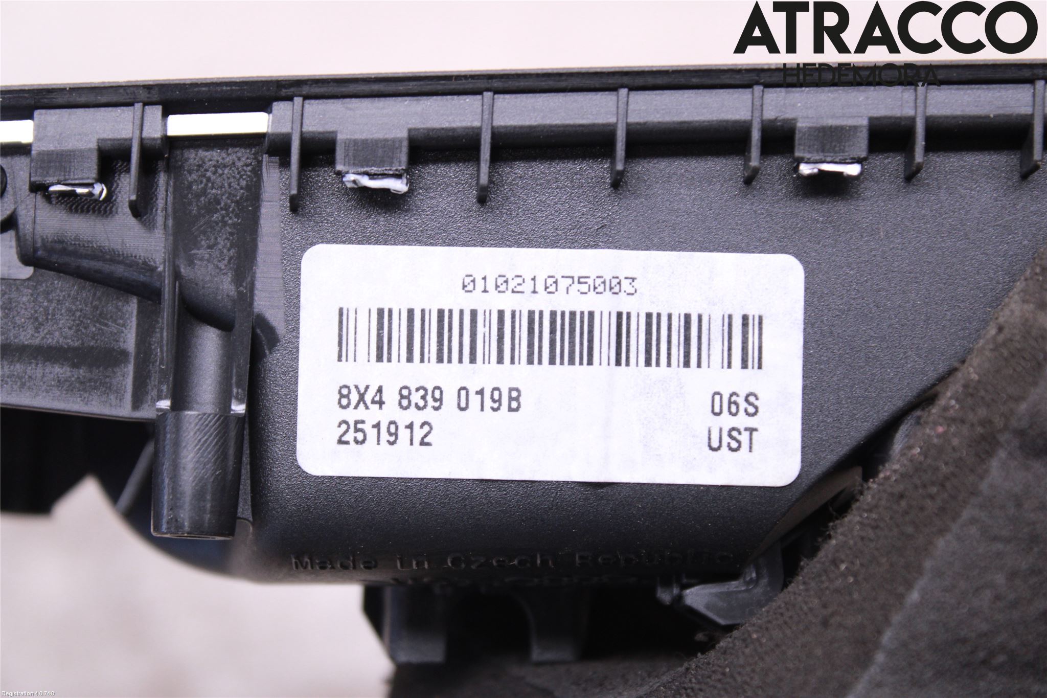 Audi A1/S1 11-18 Dörrhandtag Inre Vä