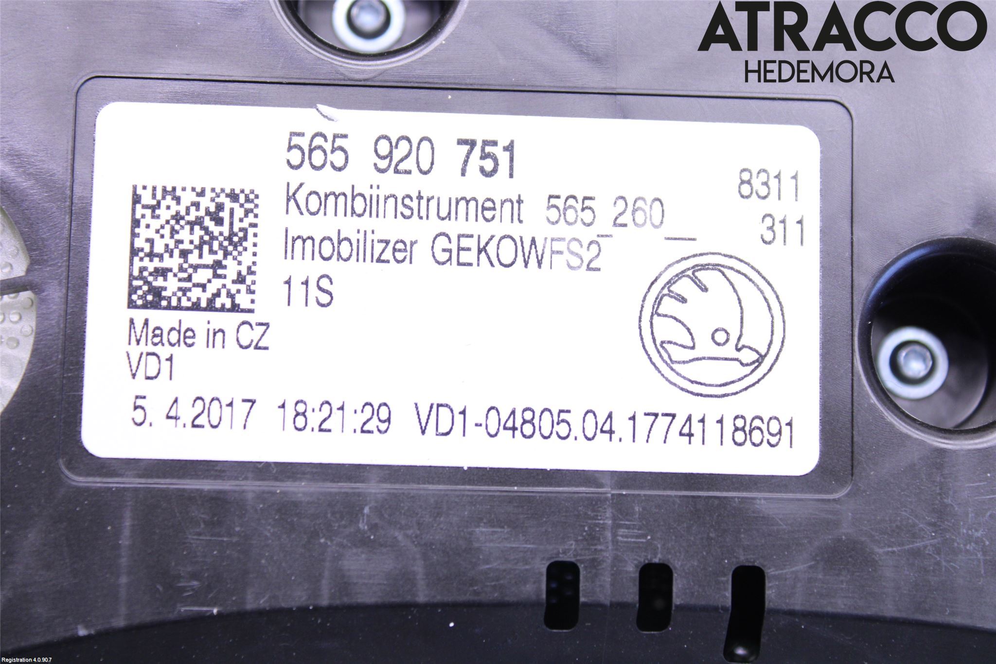 Skoda KODIAQ 17-24 Instrument Komb