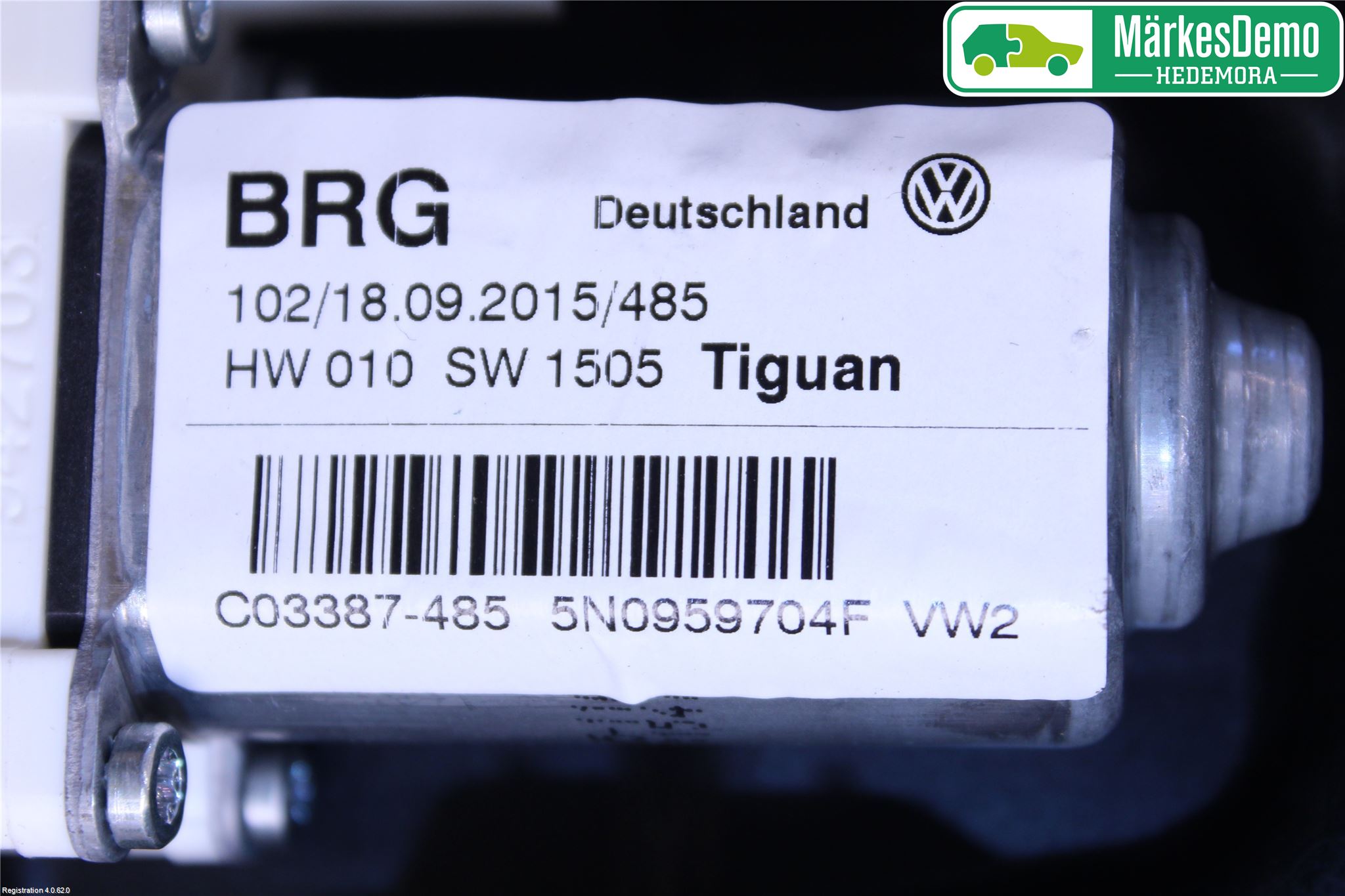 Volkswagen VW TIGUAN 07-16 Fönsterhiss El Kompl