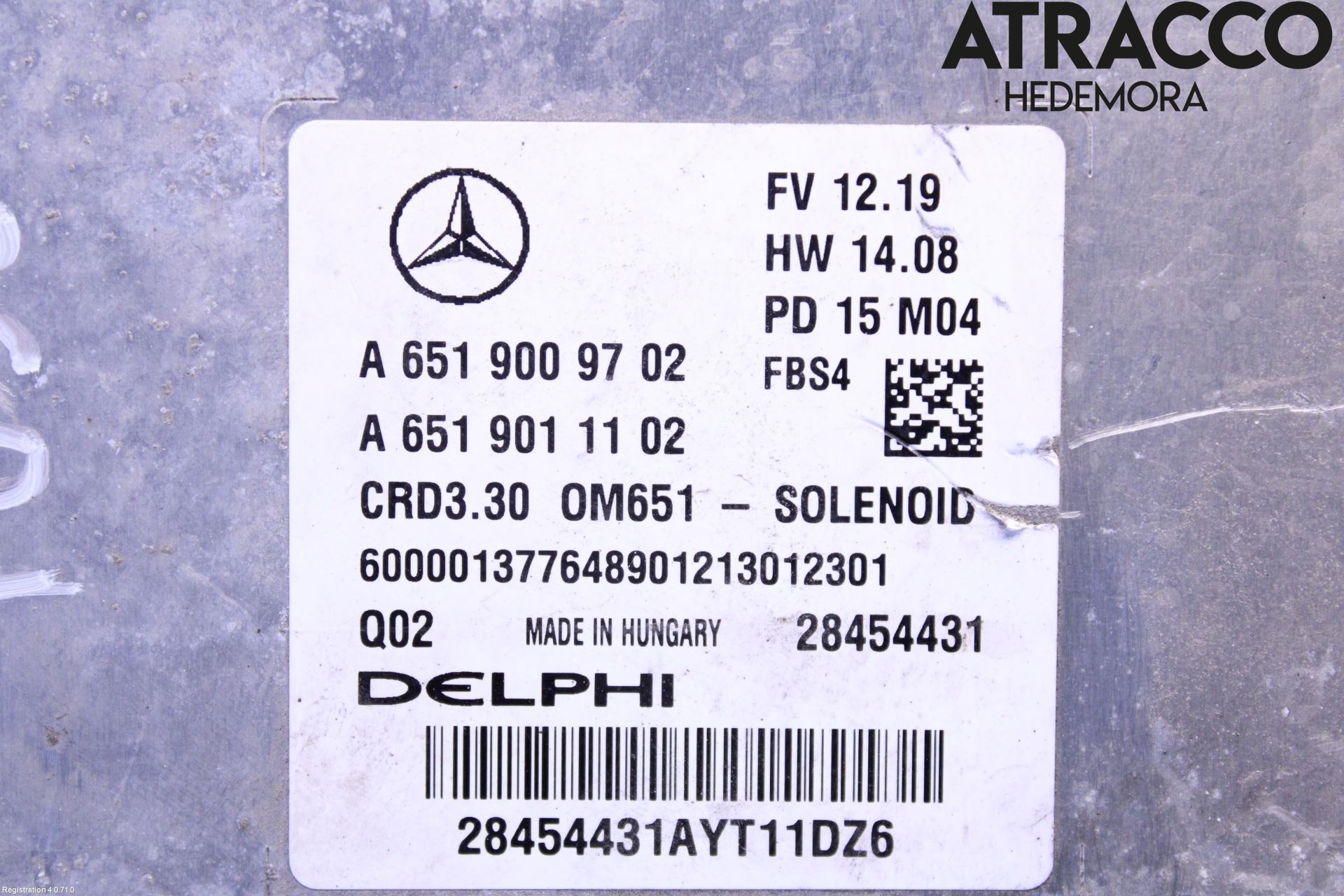 Mercedes-Benz MB CLA-KLASS (C117/X117) 13-19 Styrenhet Inspump Diesel