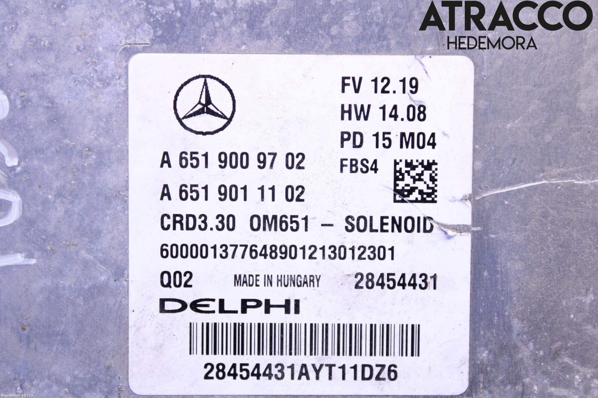 Mercedes-Benz MB CLA-KLASS (C117/X117) 13-19 Styrenhet Inspump Diesel