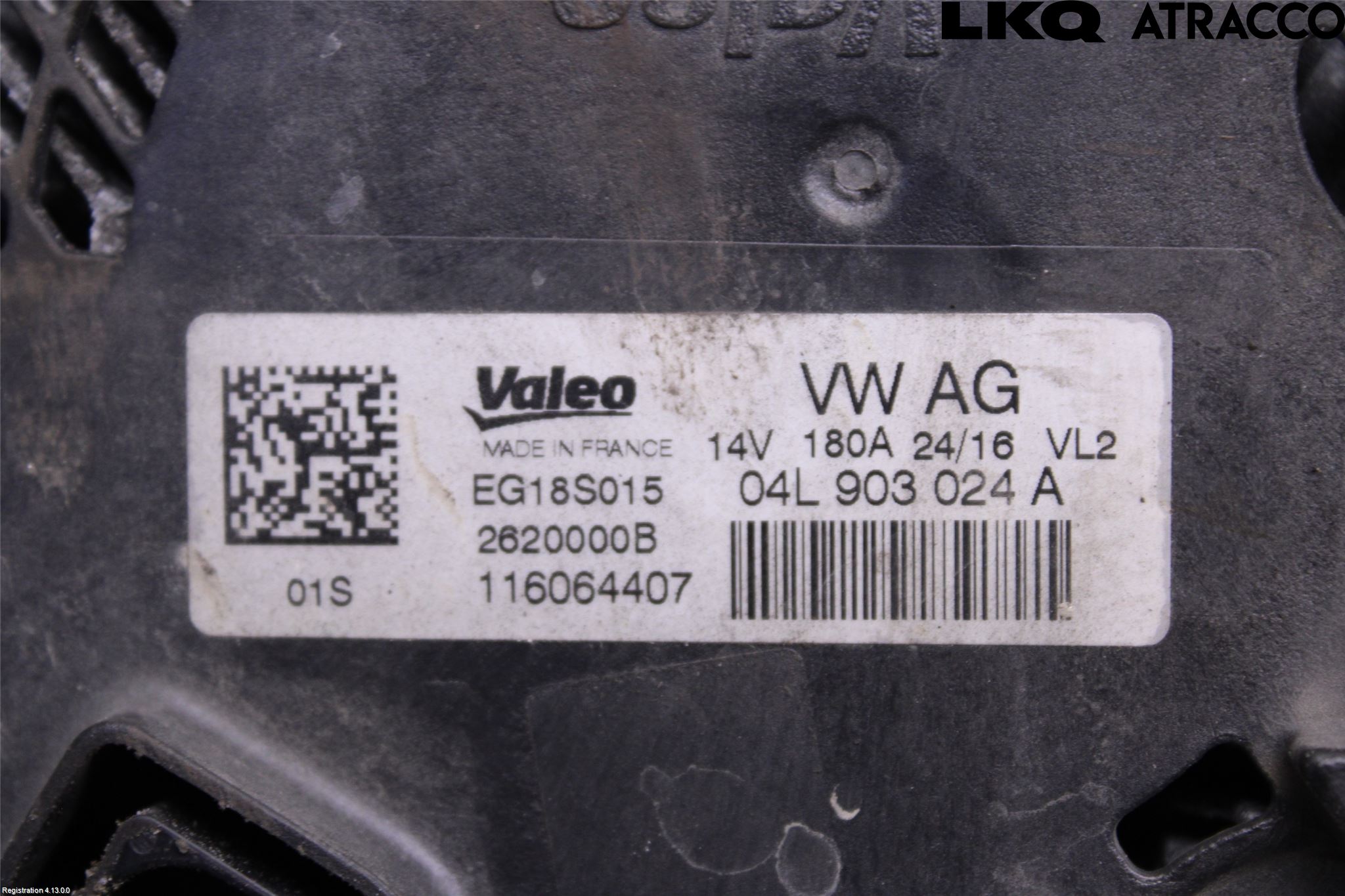 Audi A4/S4 B9 16-19 Generator