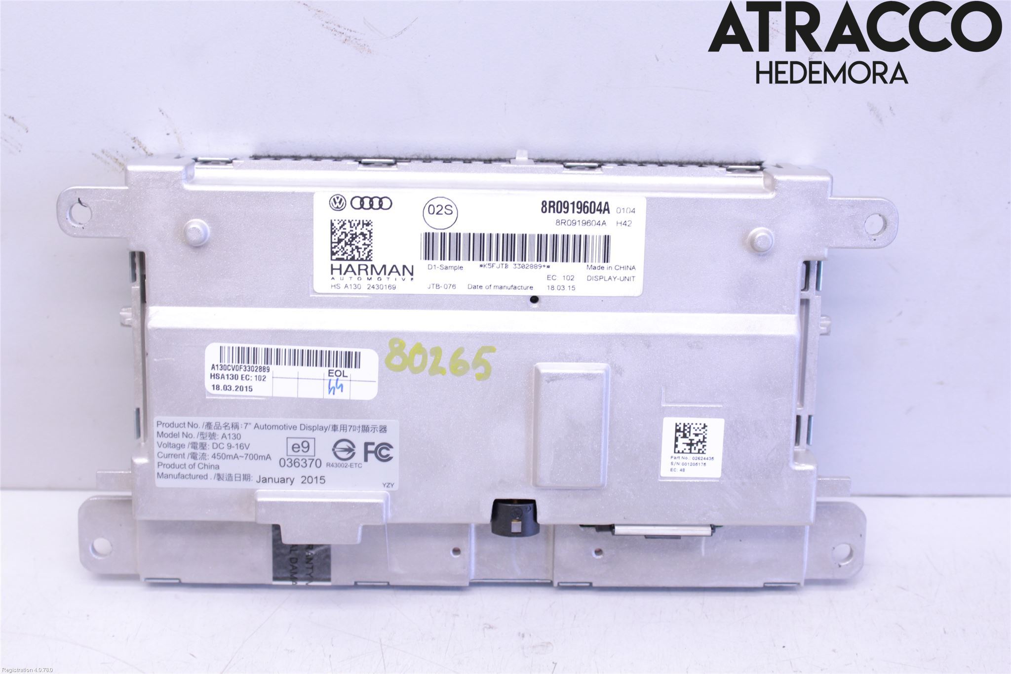 Audi A5 07-16 Multifunktionsdisplay