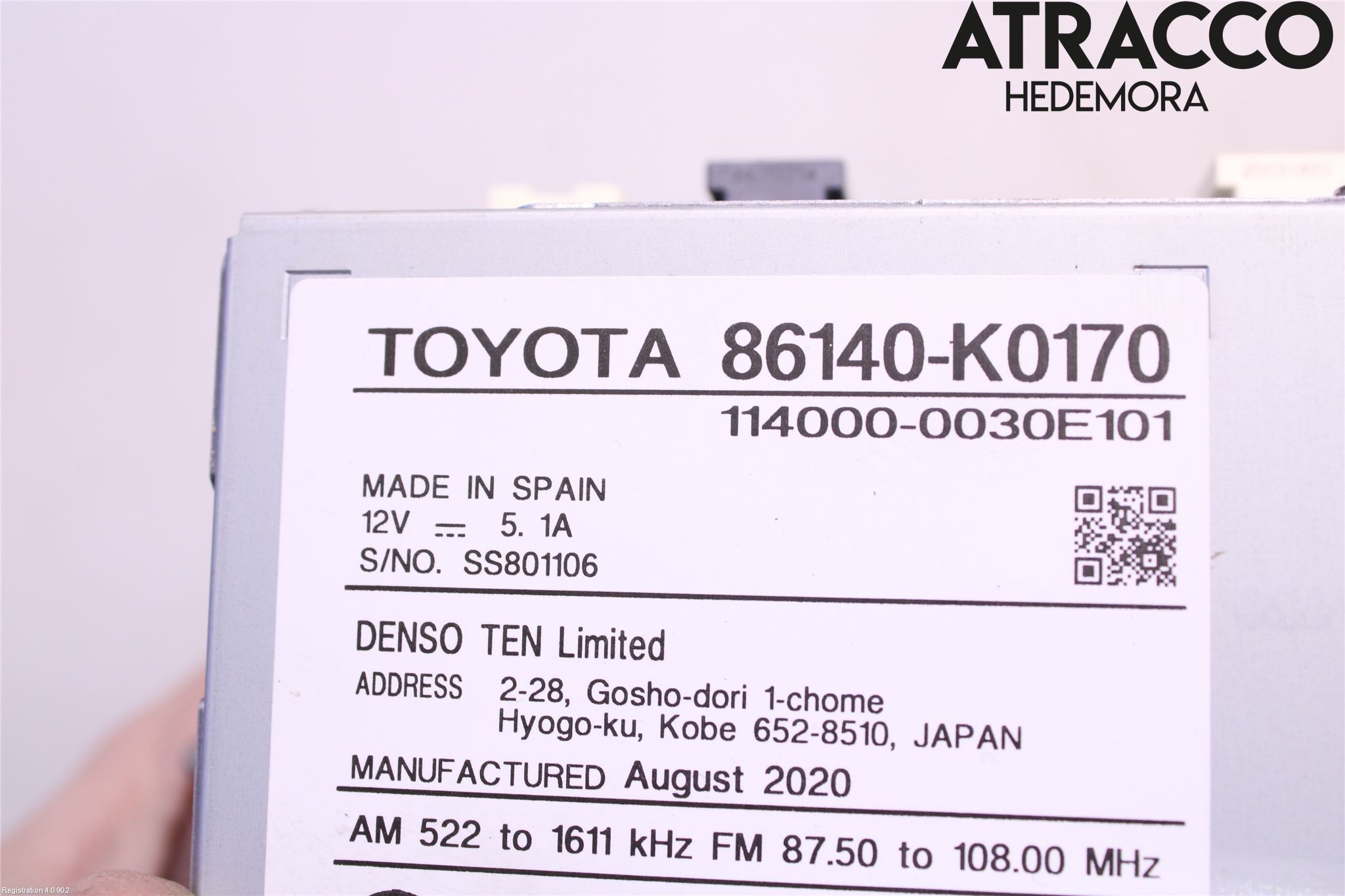 Toyota YARIS XP21 20- Cd Radio - Multimediapanel