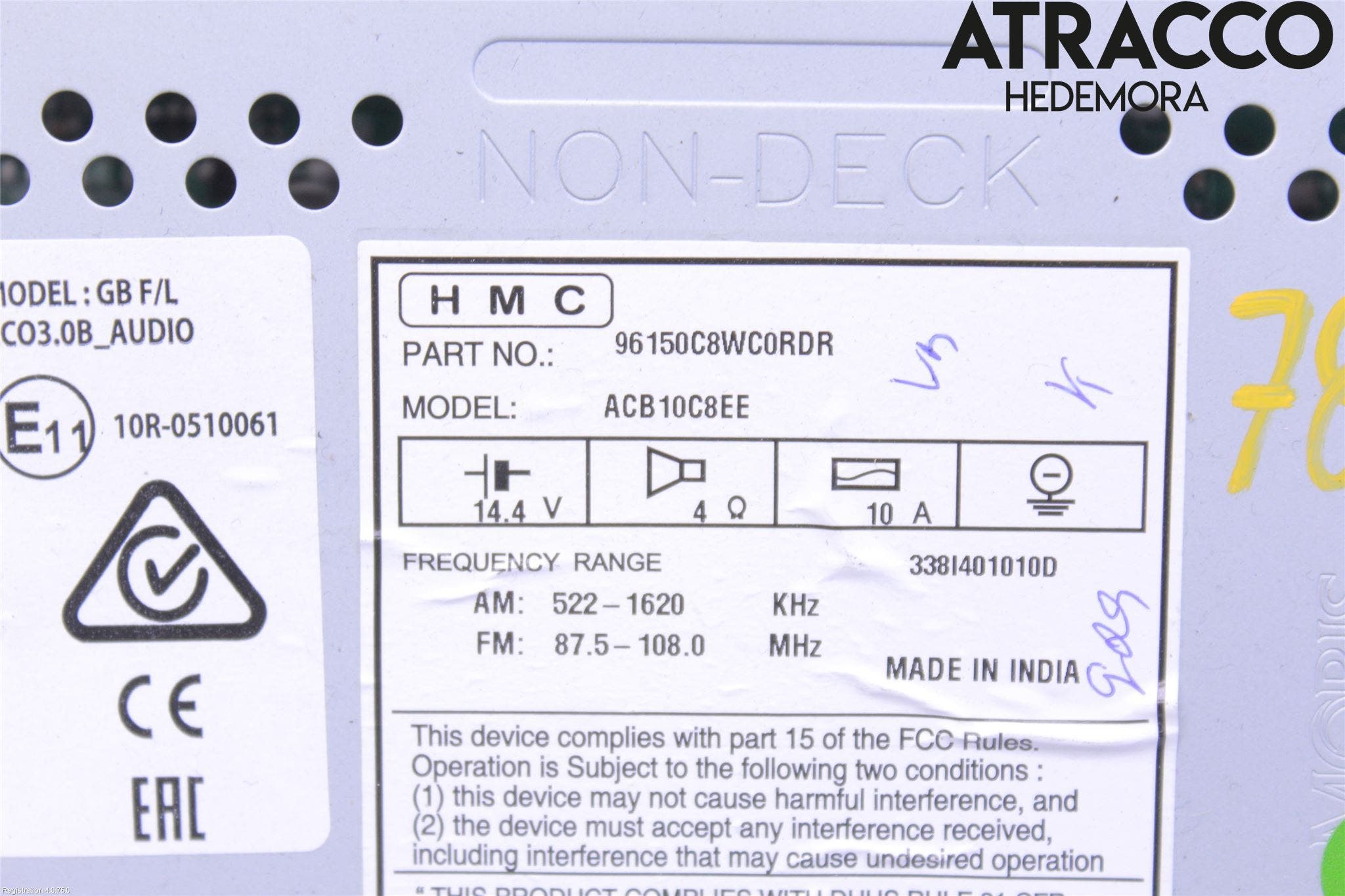 Hyundai i20 GB 15-20 Cd Radio - Multimediapanel