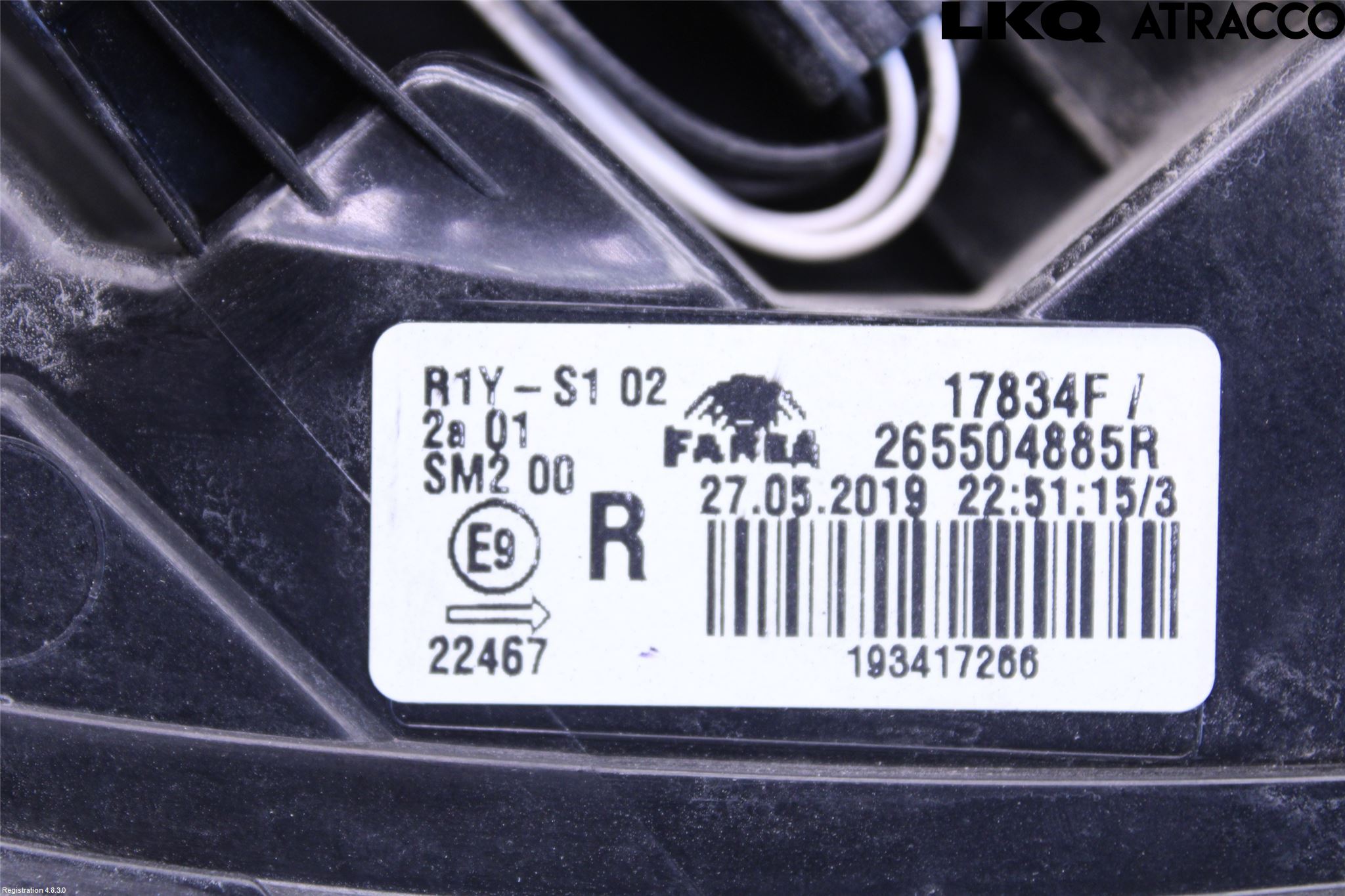 Renault CLIO/E-TECH V 20- Bakljus Höger