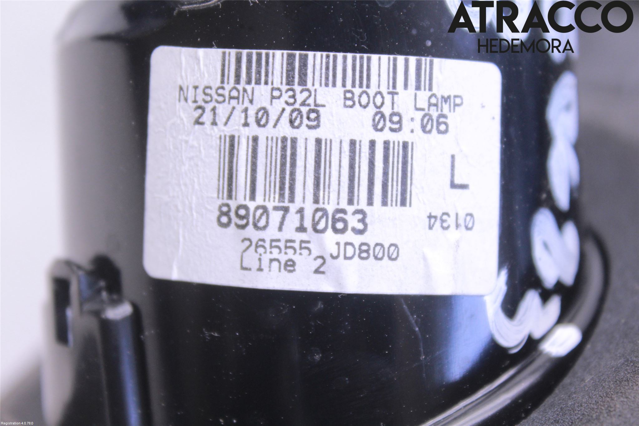Nissan QASHQAI   07-10 Bakljus Lucka Vä