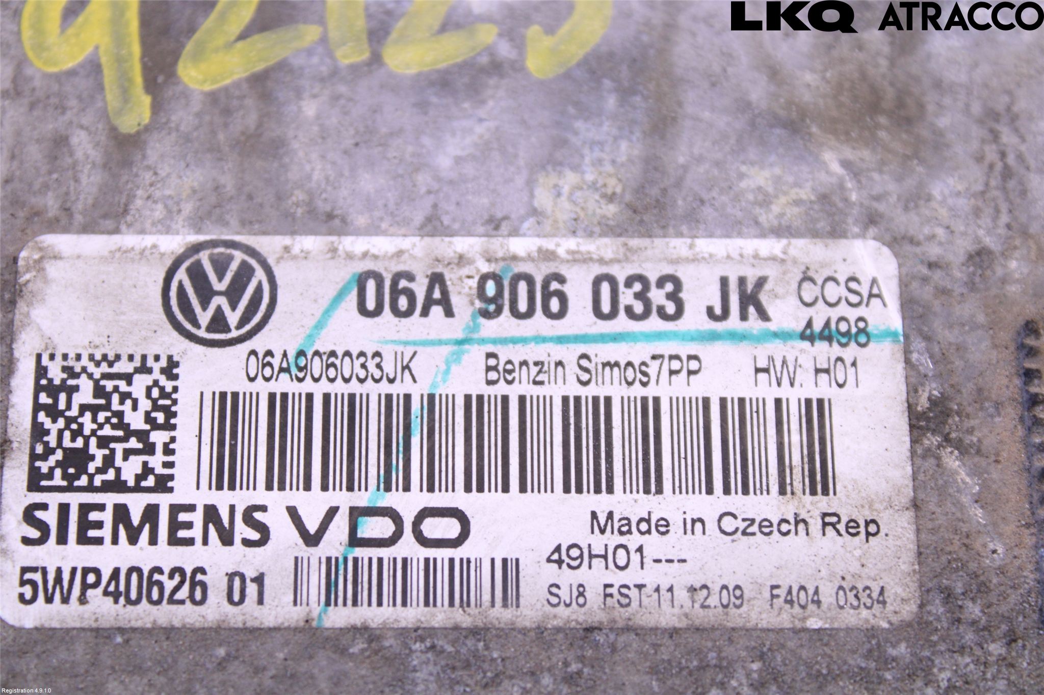 Volkswagen VW GOLF VI 09-13 Styrenhet Inspump Diesel