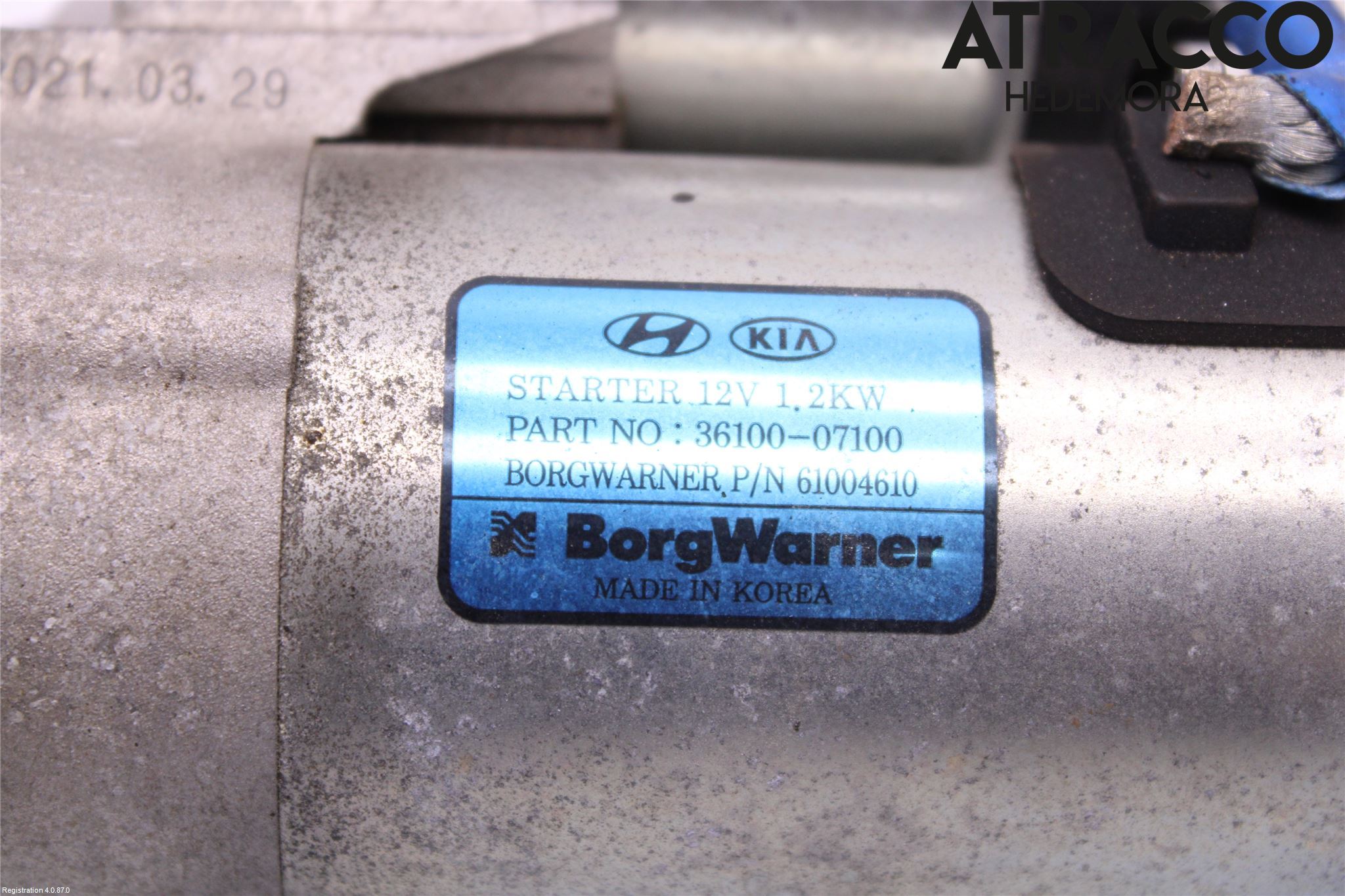 Hyundai i10 LA 20- Startmotor