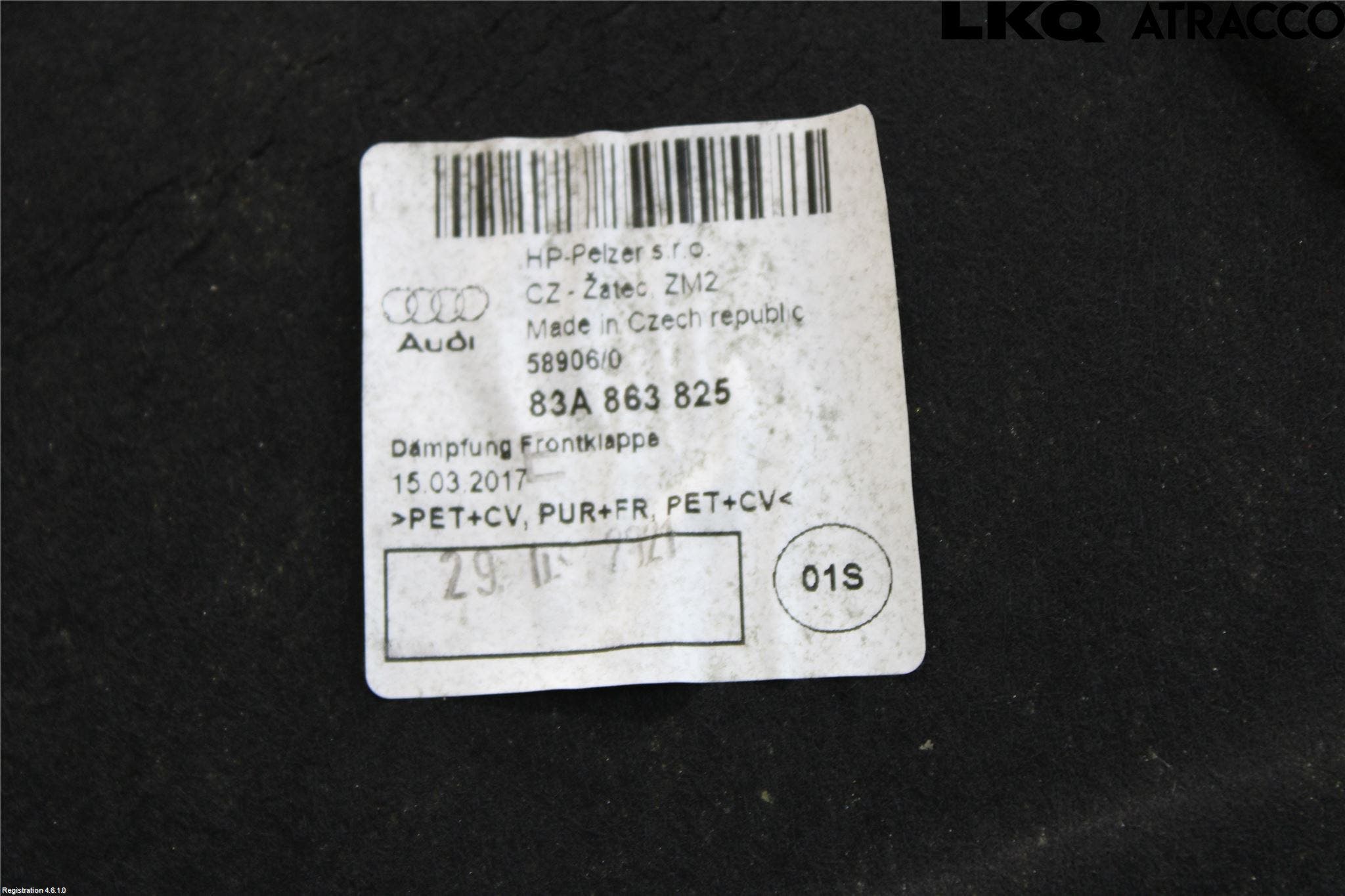 Audi Q3 F3 19- Huvisolering