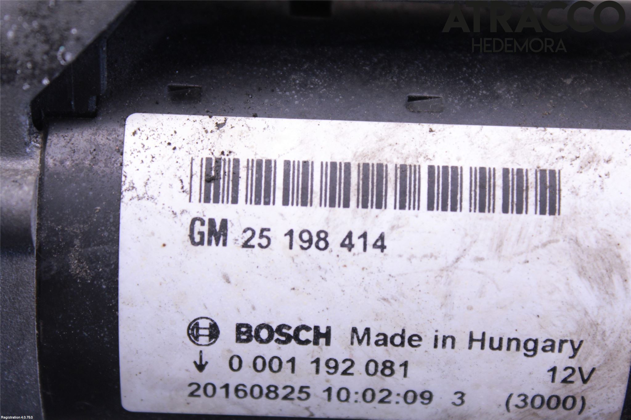 Opel ZAFIRA C 12-19 Startmotor