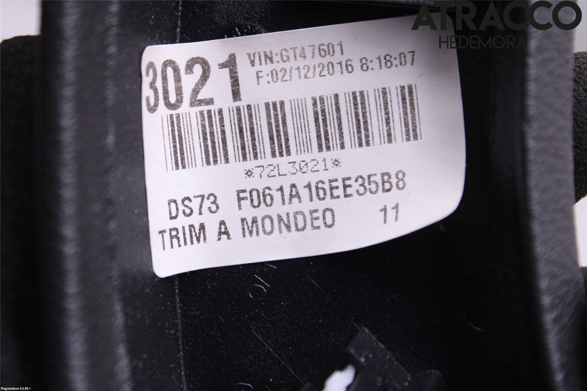 Ford MONDEO 15-22 Inr Tunnelfack