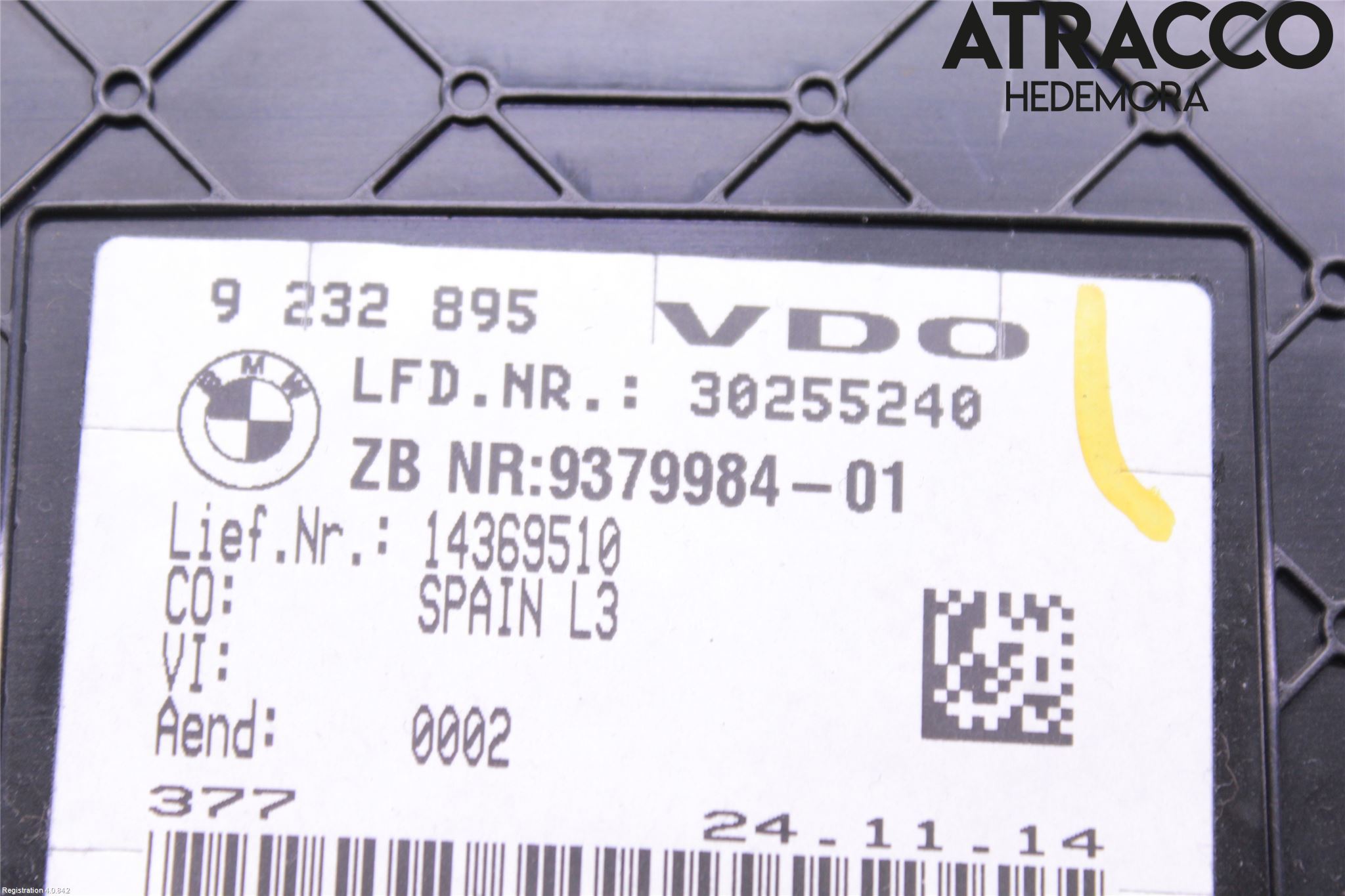 BMW 3 F30/F31/F80 12-19 Instrument Komb