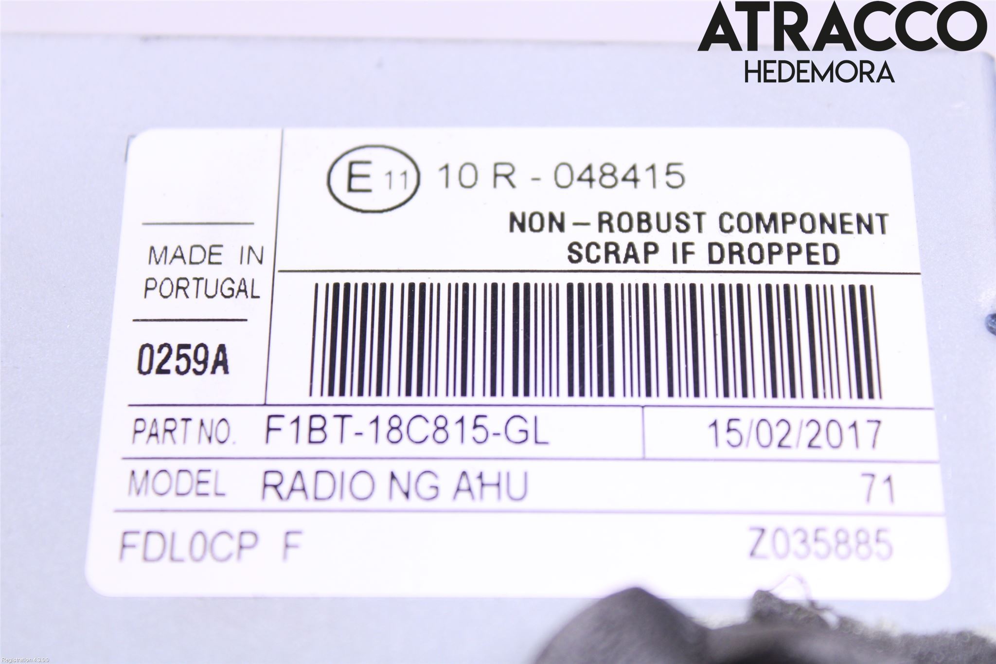 Ford TRANSIT/TOURNEO CONNECT 13-22 Cd Radio - Multimediapanel