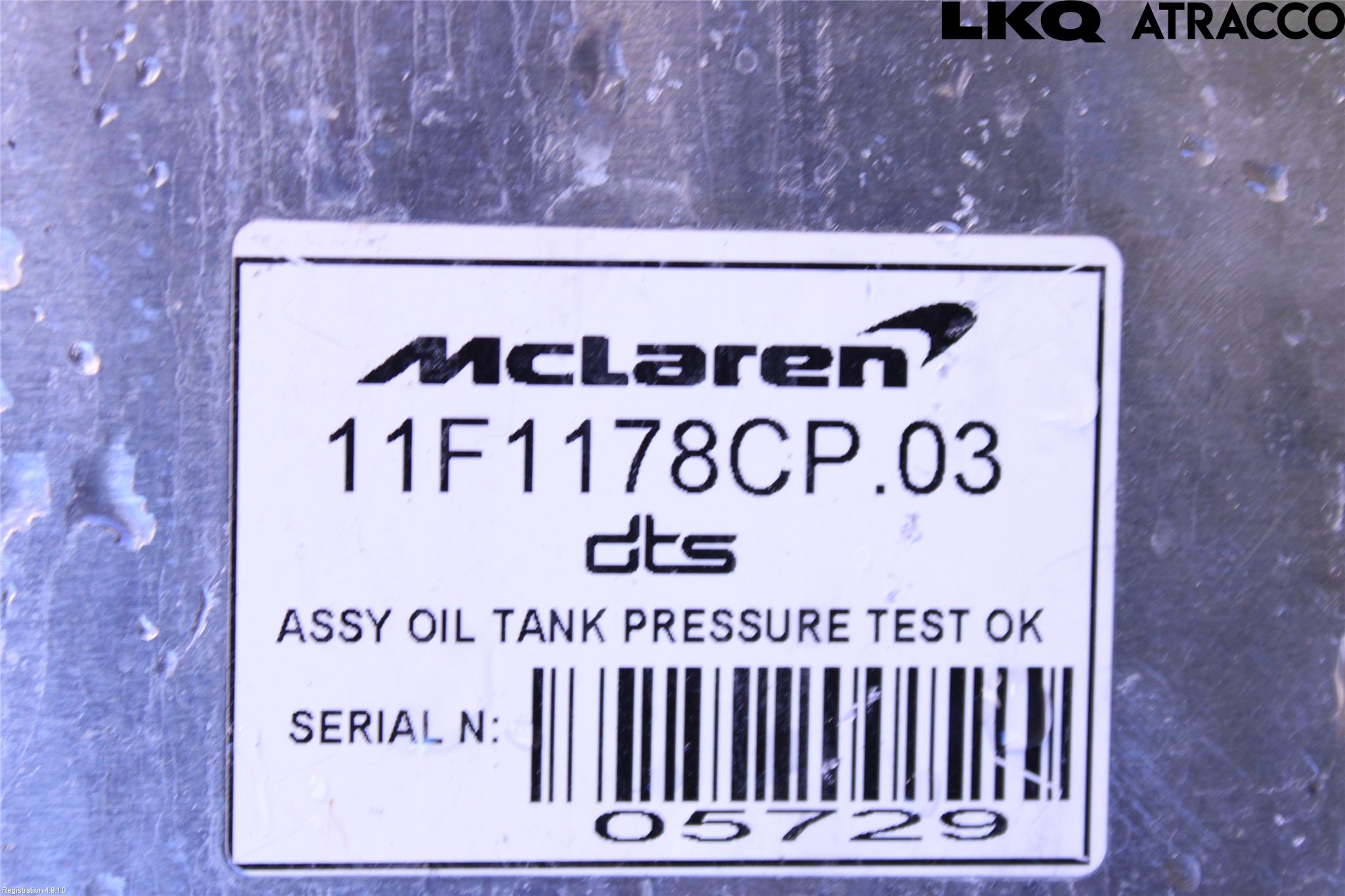 McLAREN Motor Övrigt